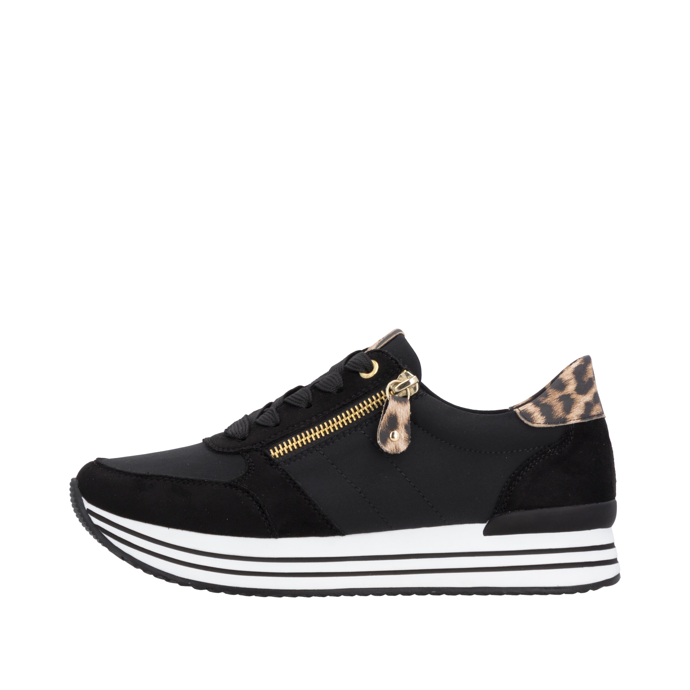 Remonte Baskets à plateforme  Chaussure de loisir, chaussure basse, à lacets avec fermeture éclair latérale