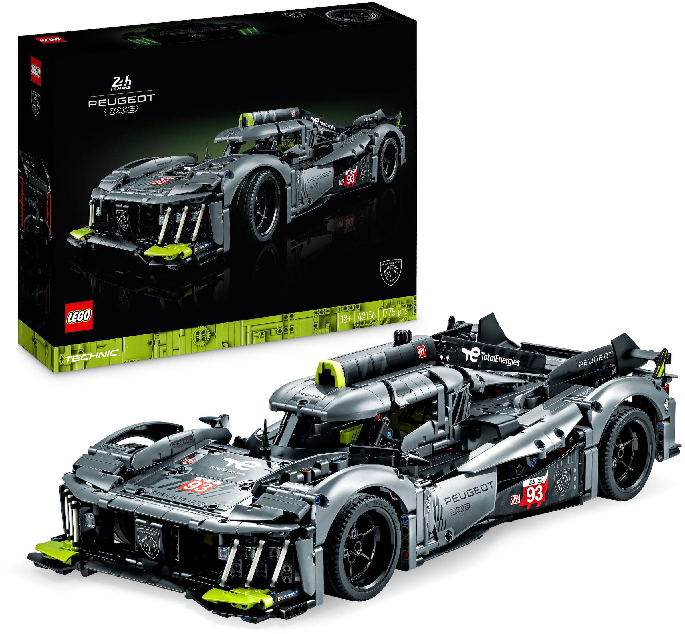 Konstruktionsspielsteine »PEUGEOT 9X8 24H Le Mans Hybrid Hypercar (42156), LEGO®...