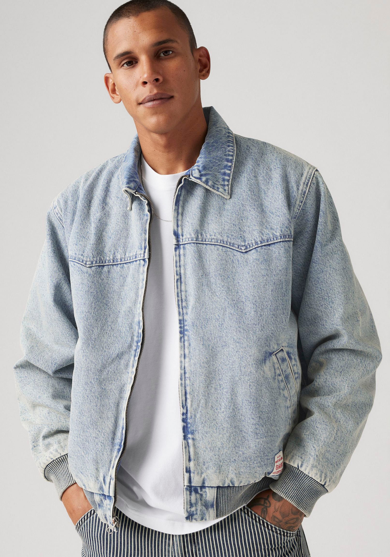 Levi's® Jeansjacke, mit Rippbündchen