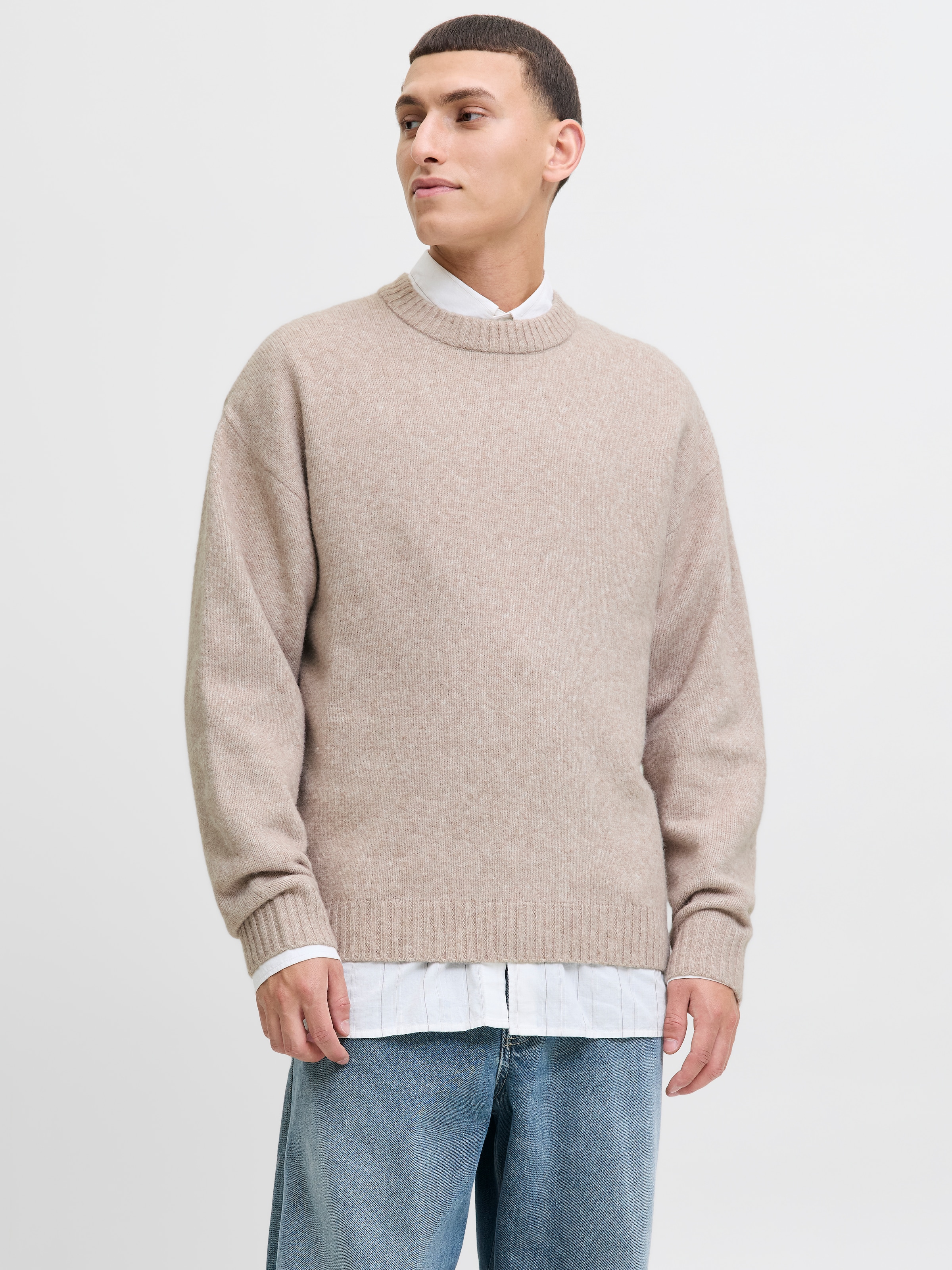 Jack & Jones Strickpullover »JJESOHO OLLIE KNIT CREW NECK SN«