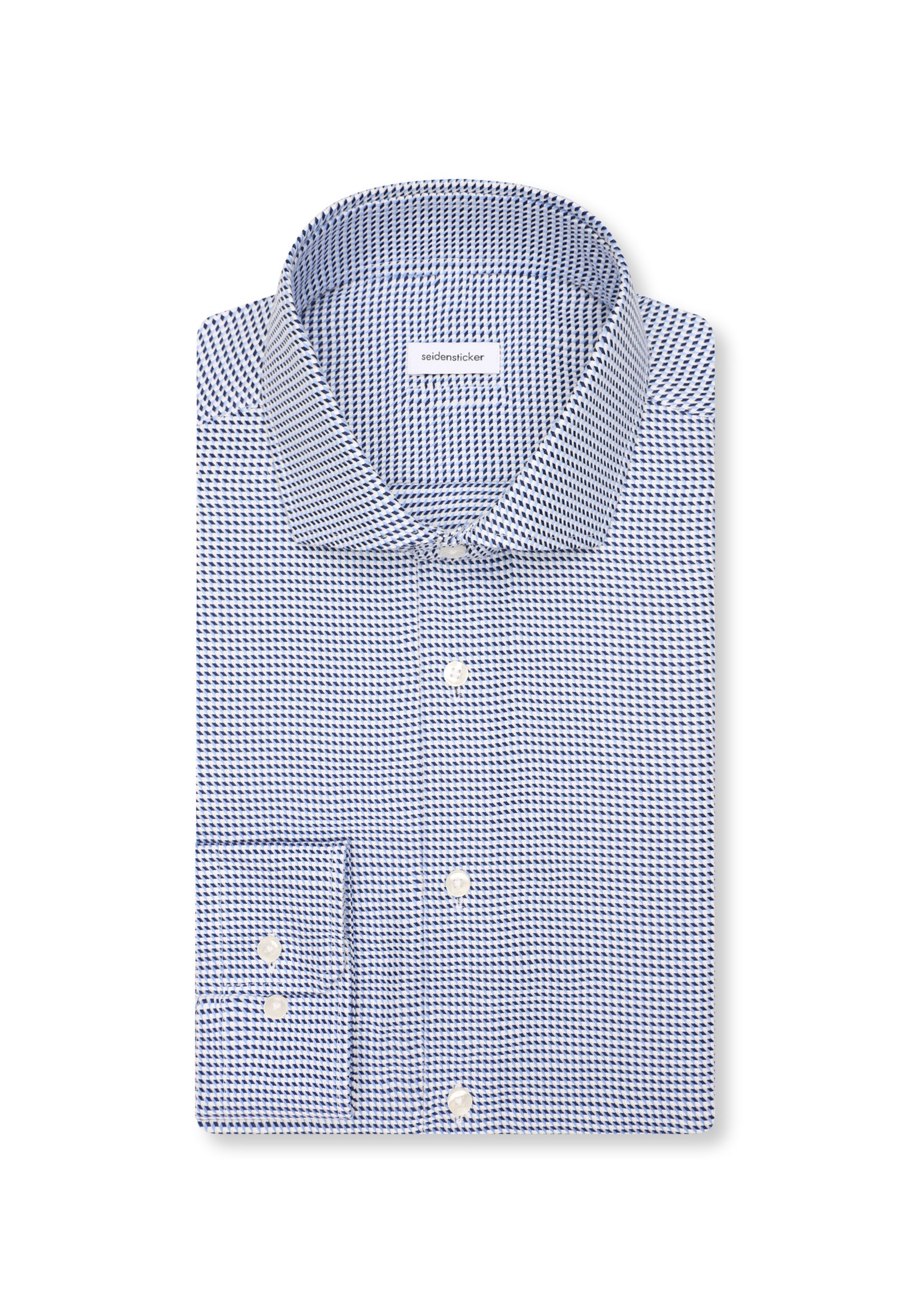 seidensticker Businesshemd »Schwarze Rose« Slim 1/1 Kentkragen Pepita