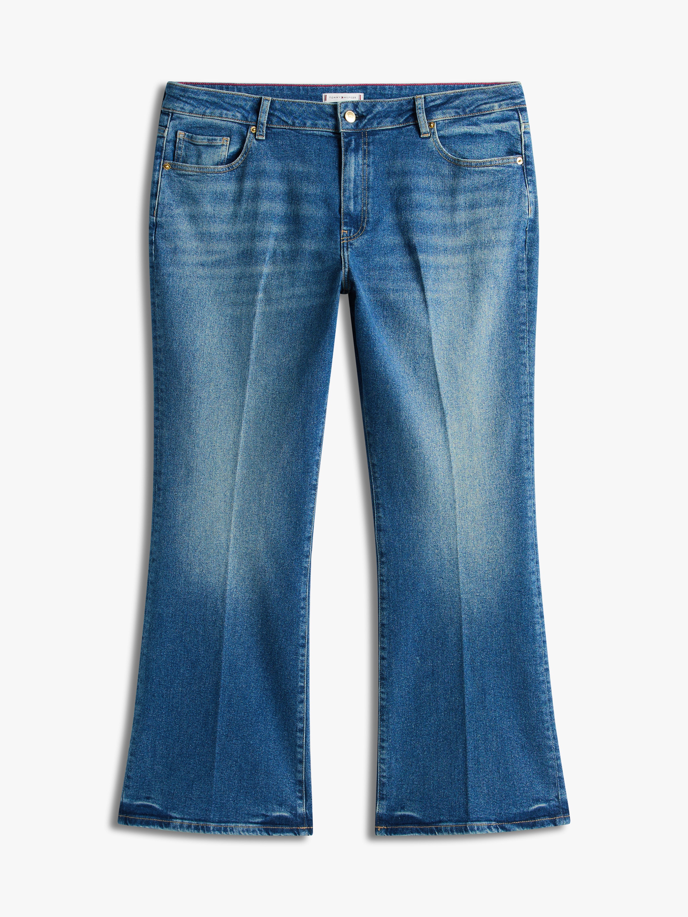 Tommy Hilfiger Curve Bootcut-Jeans »CRV DNM GLOW BOOTCUT RW« in grossen Grössen
