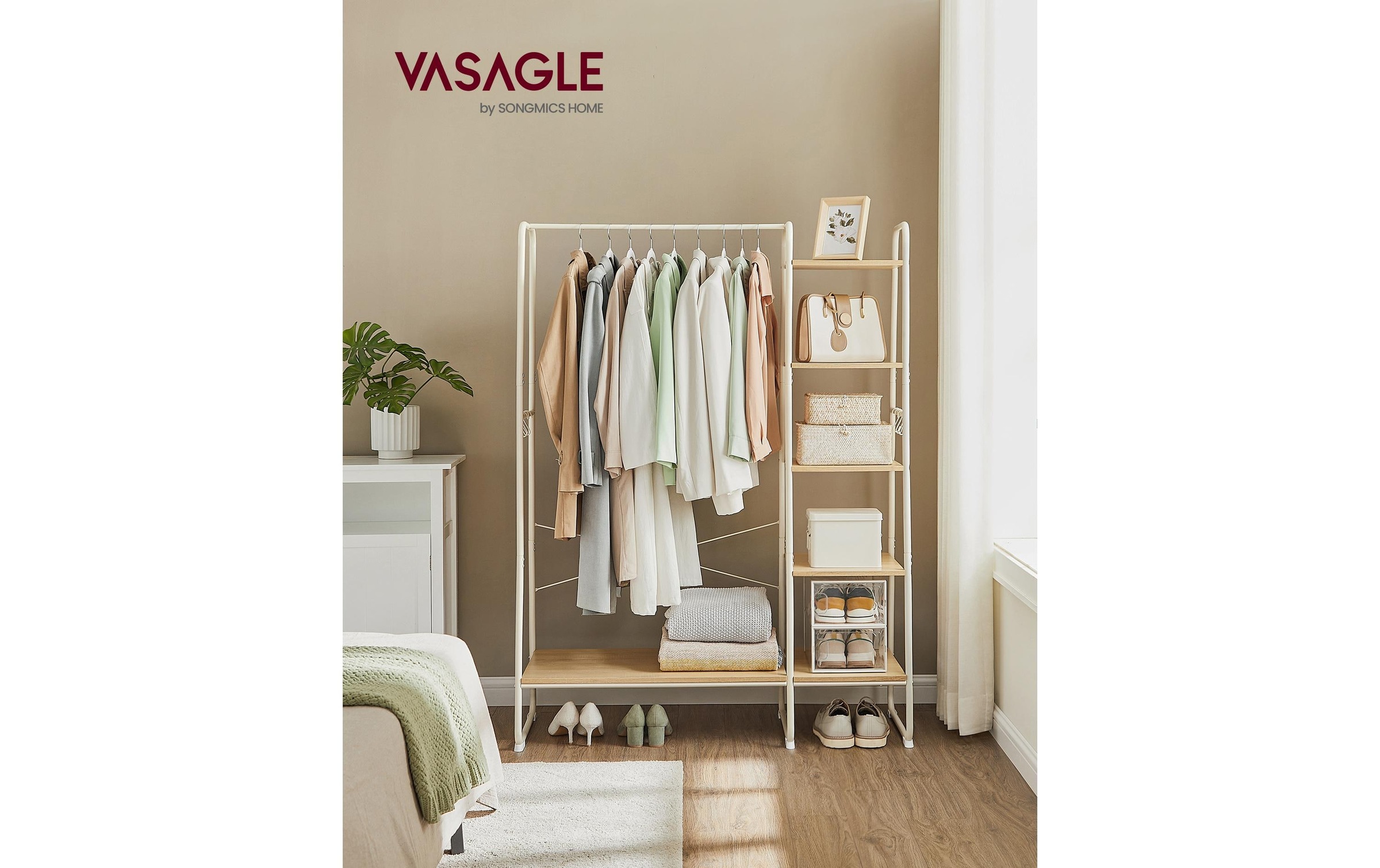 VASAGLE Garderobenständer »45 x 120 x 160 cm«