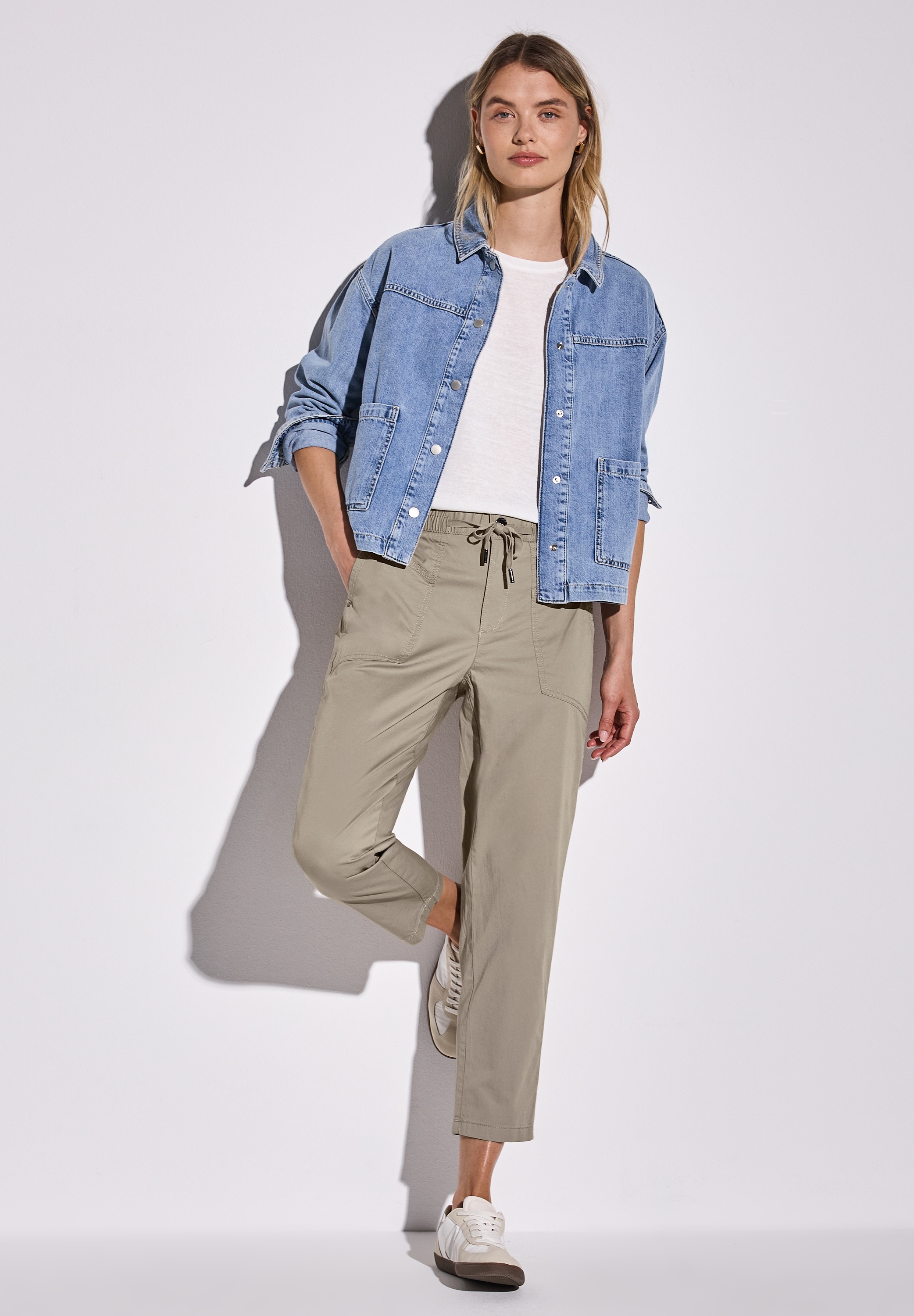 STREET ONE Stoffhose »Style Bonny«, Sommerhose im Cargo Look