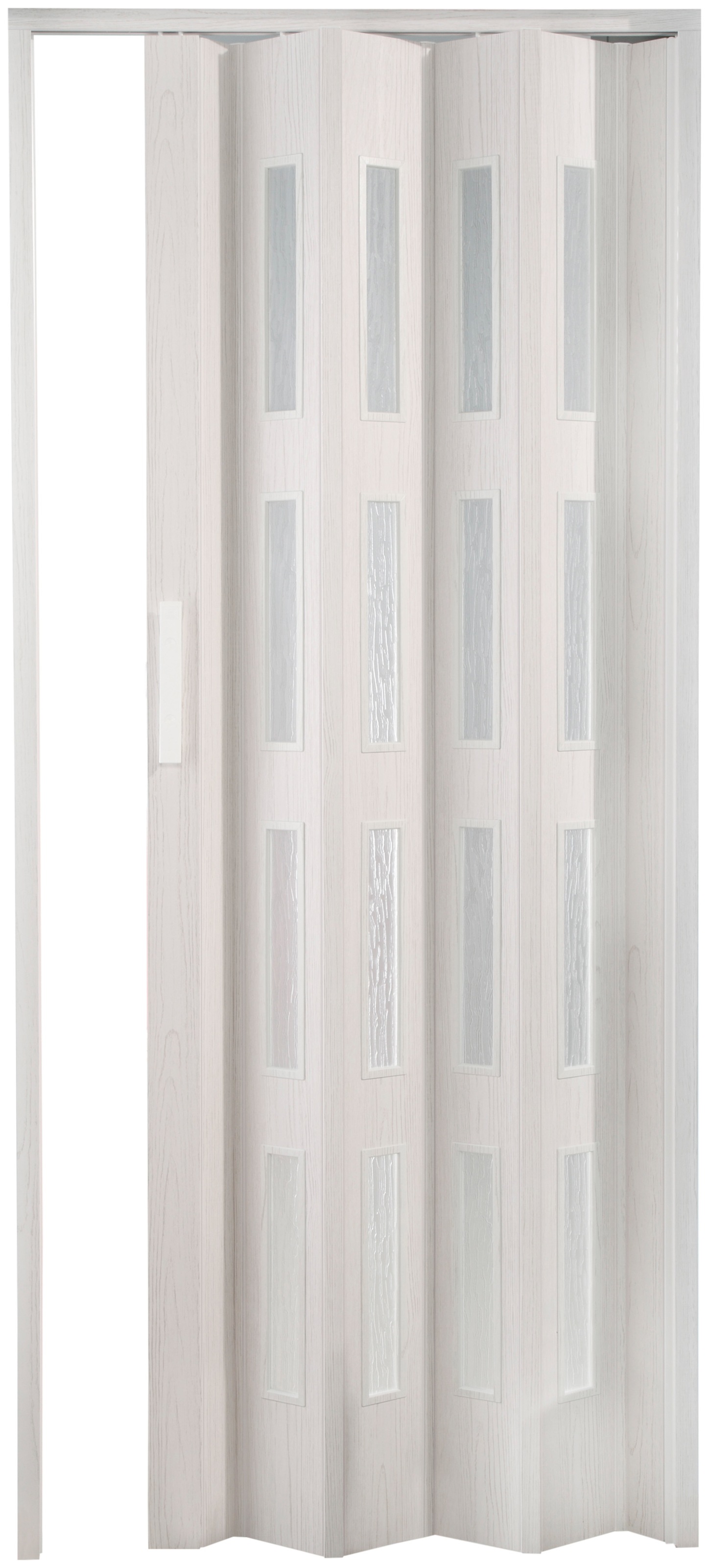 Image of Forte Falttür »Luciana«, eiche weiss, mit 4 Fenstern in Riffelstruktur bei Ackermann Versand Schweiz