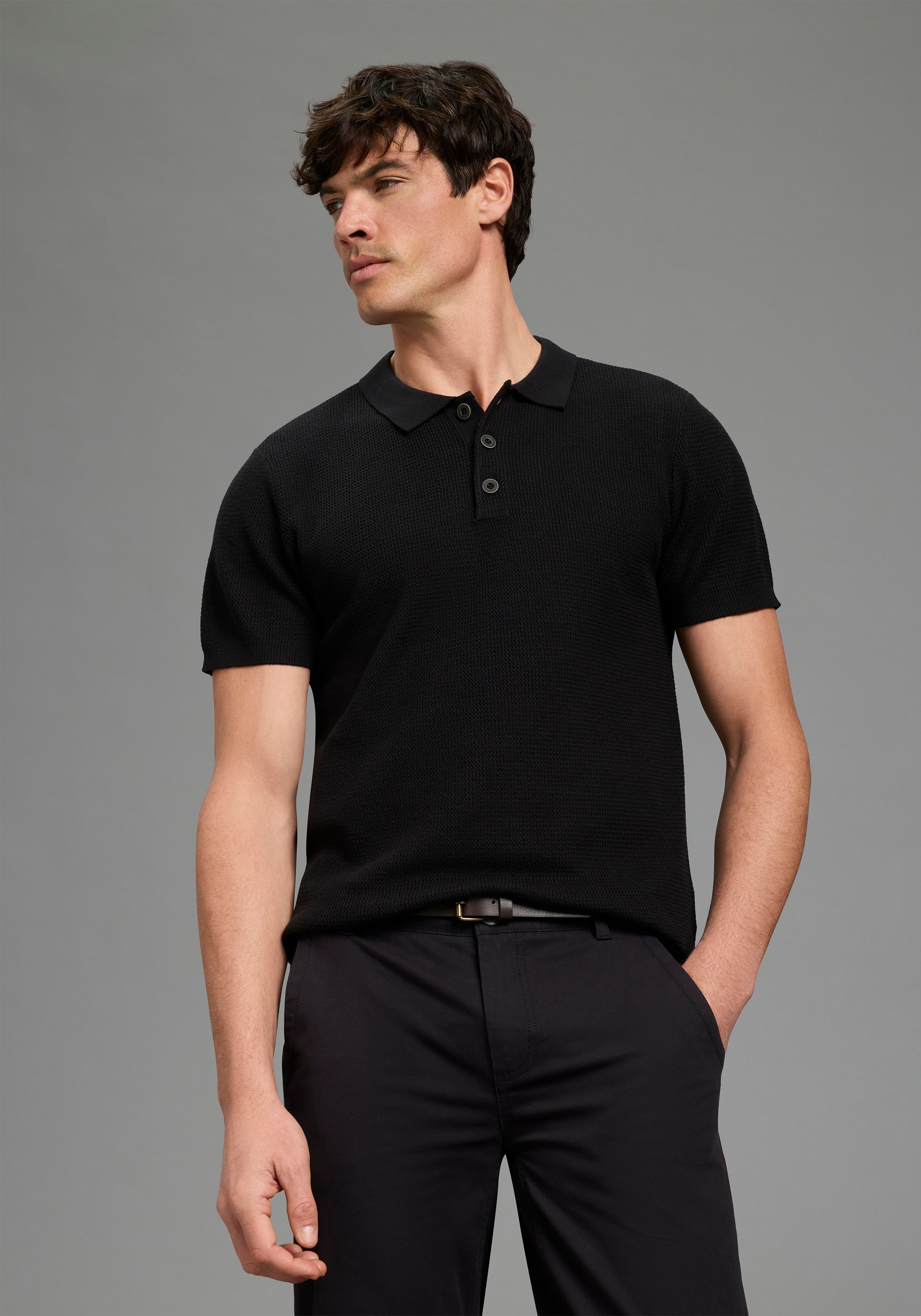 Image of Bruno Banani Polokragenpullover "Strickpolo"