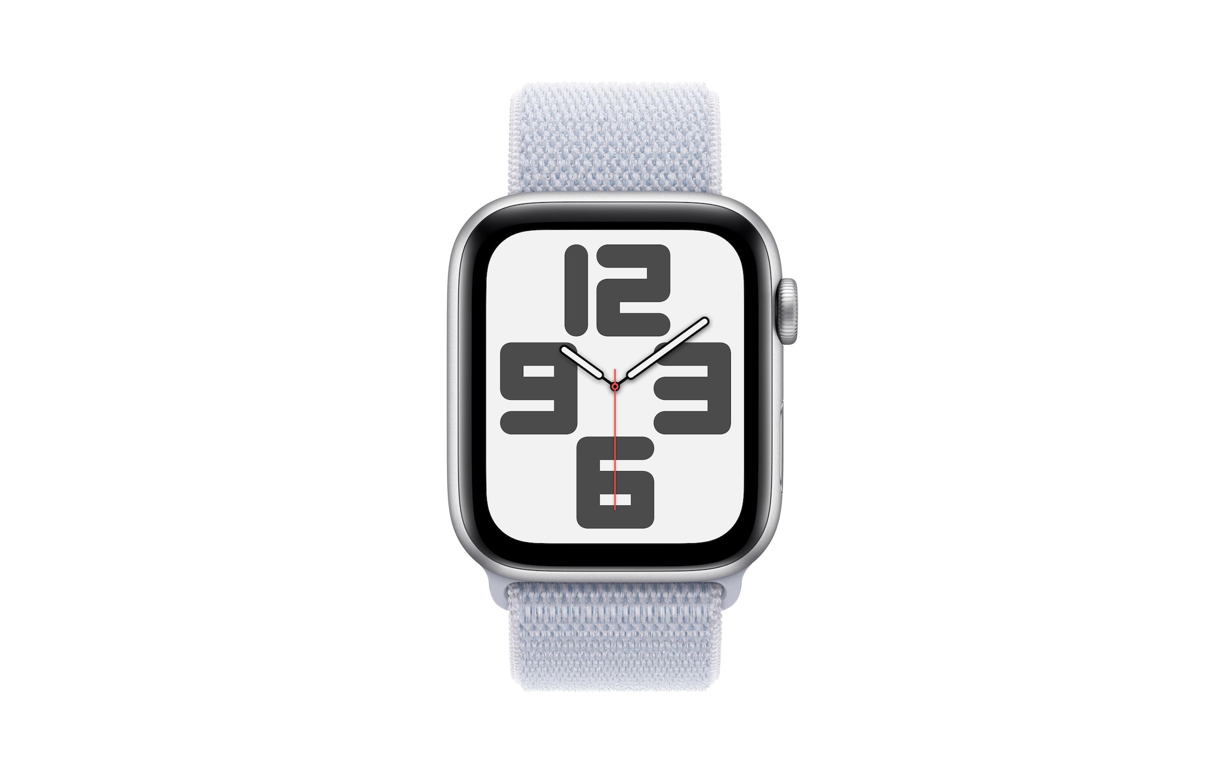 Apple Watch SE (2024), 44 mm, GPS, Sport Loop, Silberfarben