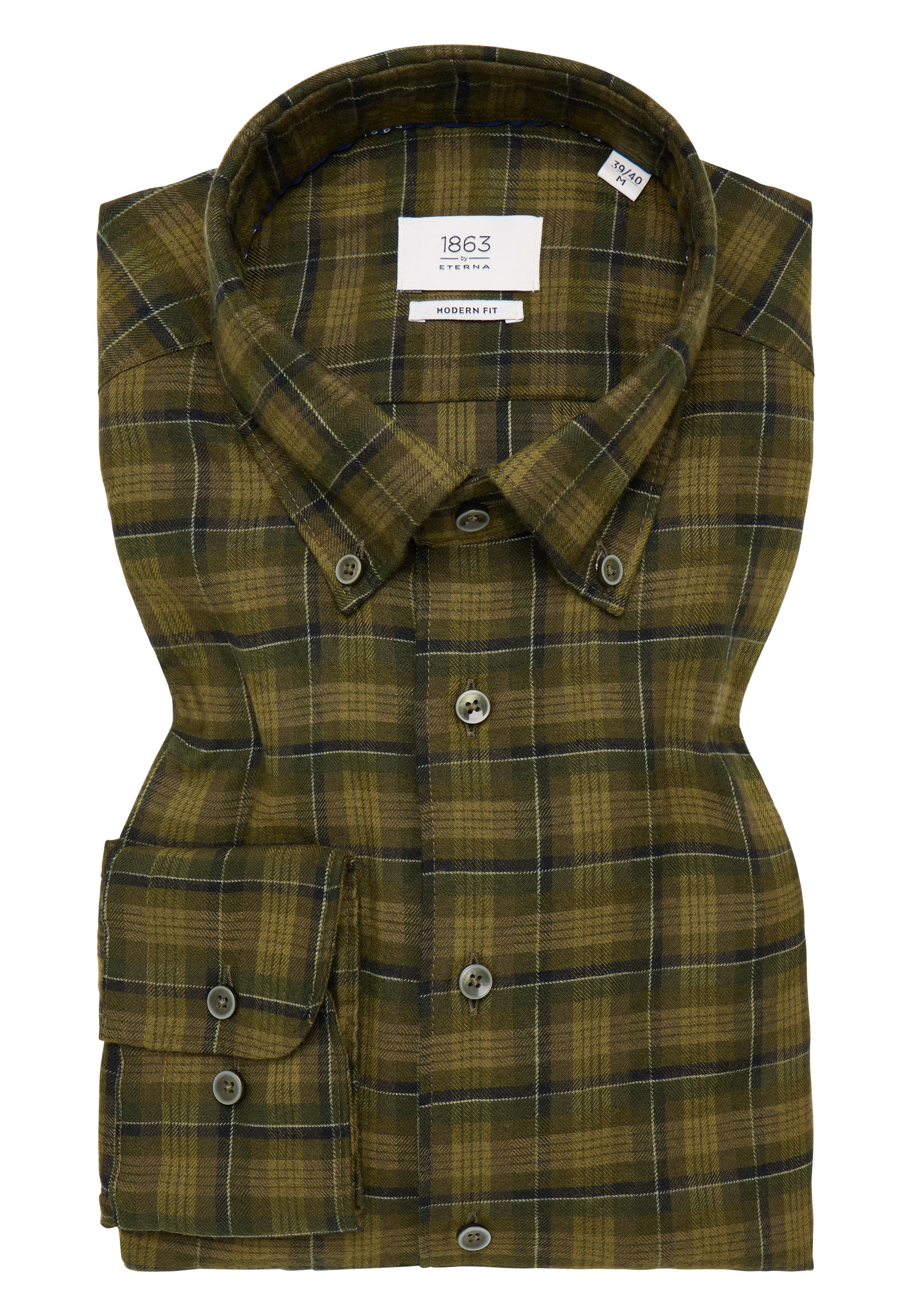 Eterna Langarmhemd »MODERN FIT« EASY IRON (bügelleicht)