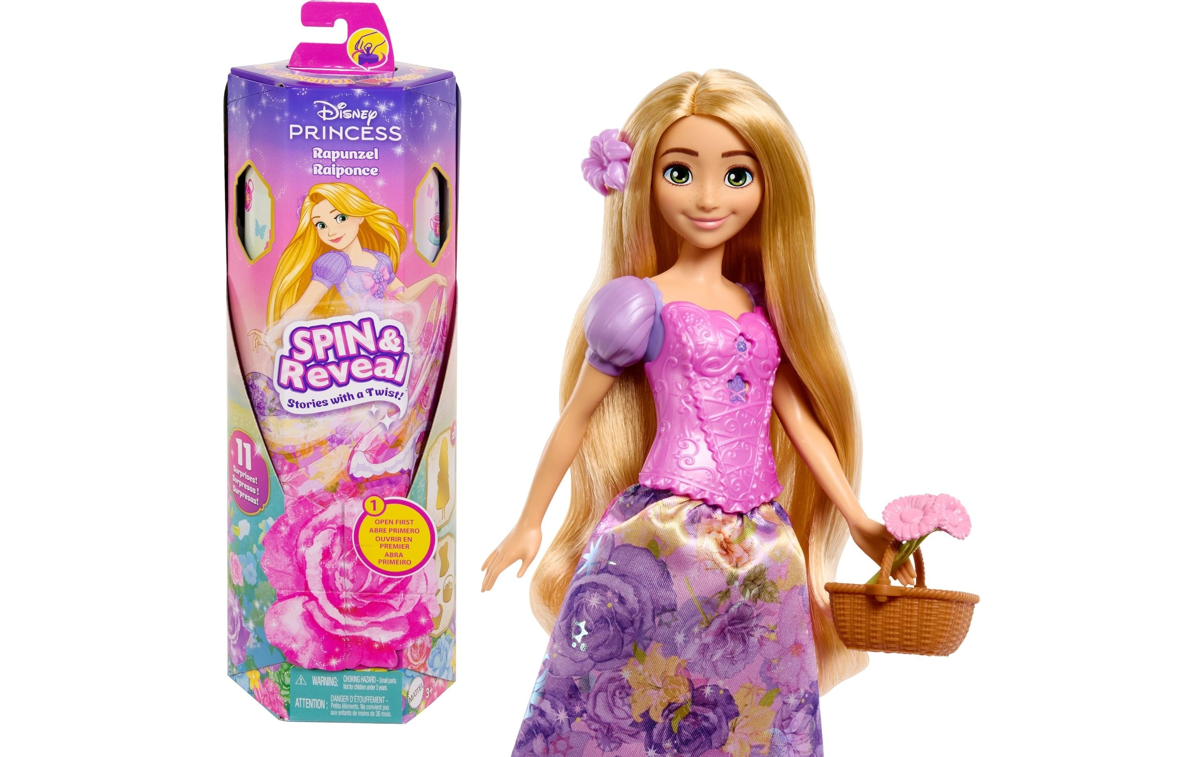 Disney Princess Spielfigur »Disney Prinzessin Spin & Reveal Rapunzel«