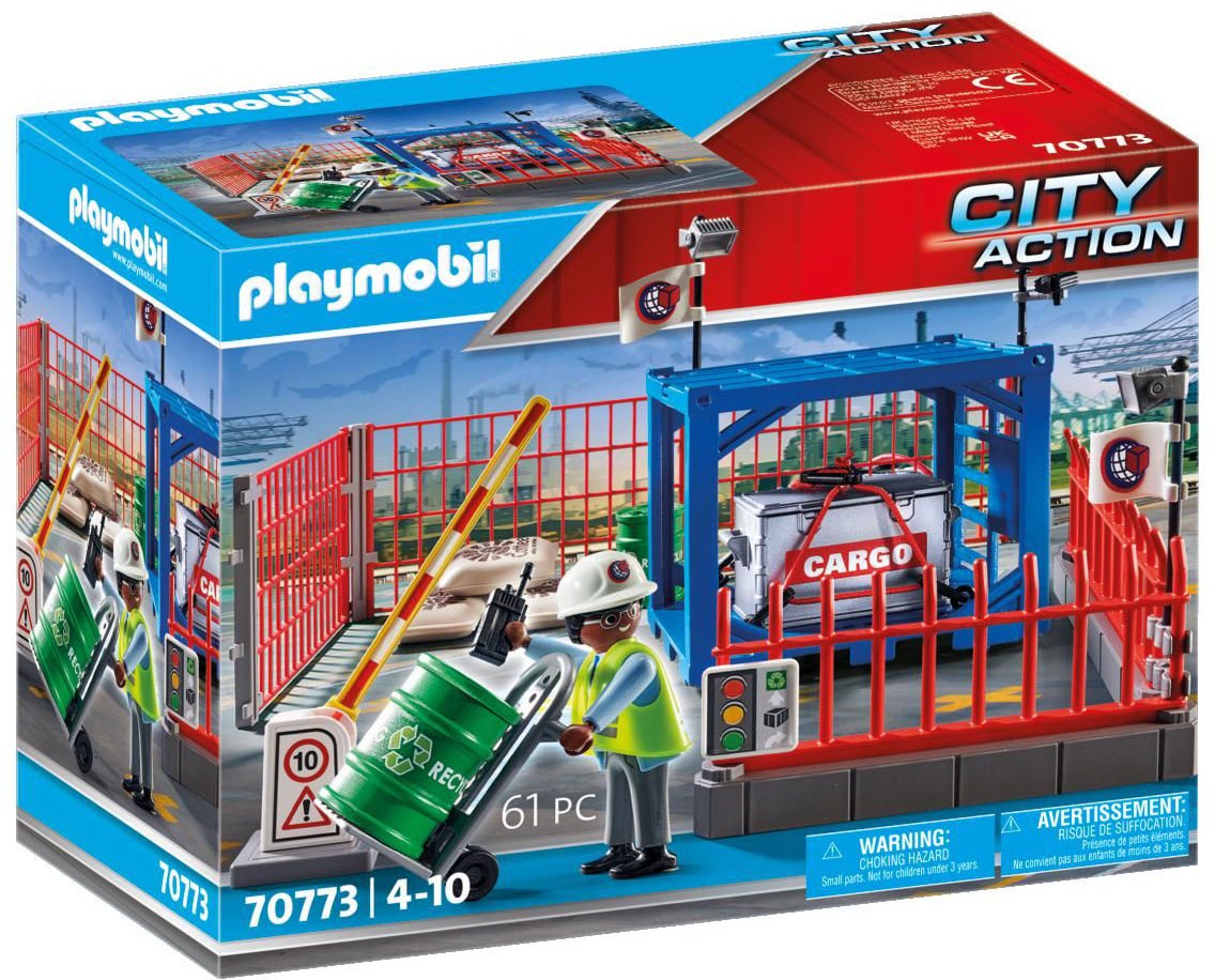 Image of Playmobil® Konstruktions-Spielset »Frachtlager (70773), City Action«, (61 St.), Made in Germany bei Ackermann Versand Schweiz