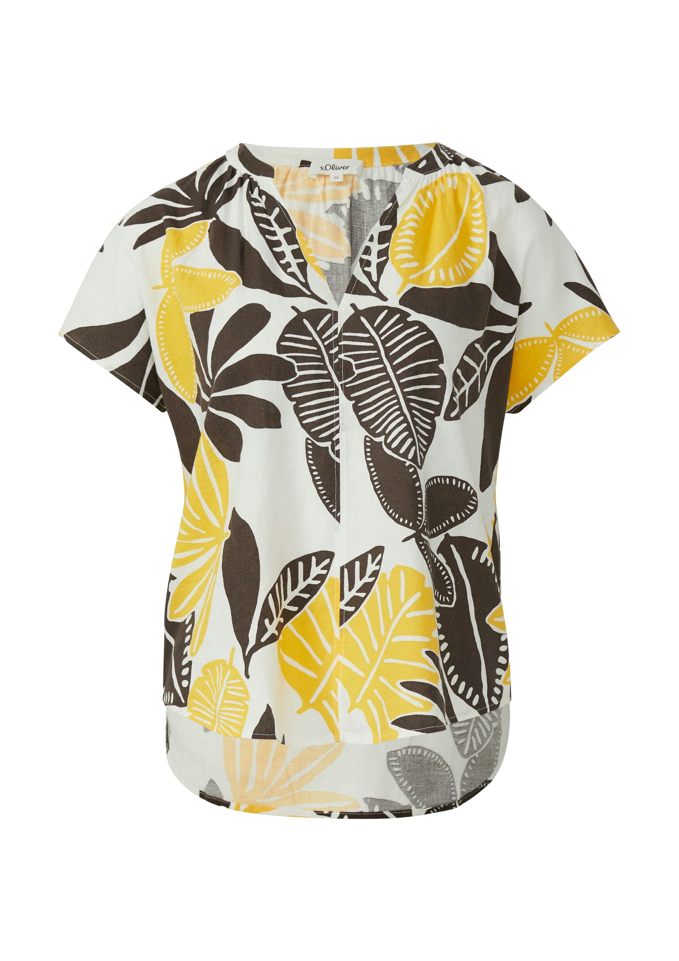 s.Oliver Blouse à manches courtes avec imprimé intégral