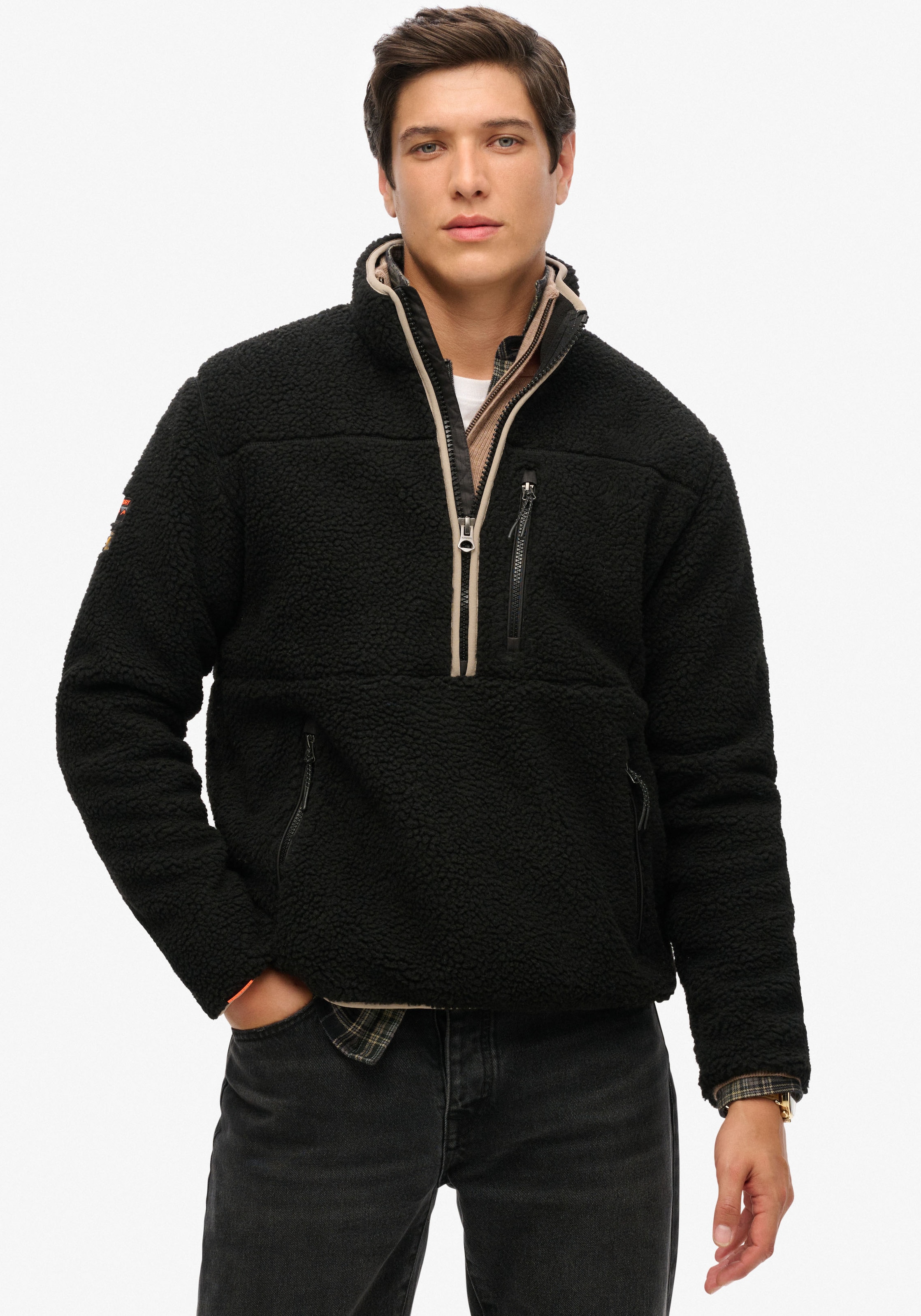 Superdry Fleecepullover »OUTDOOR FLEECE HALF ZIP«