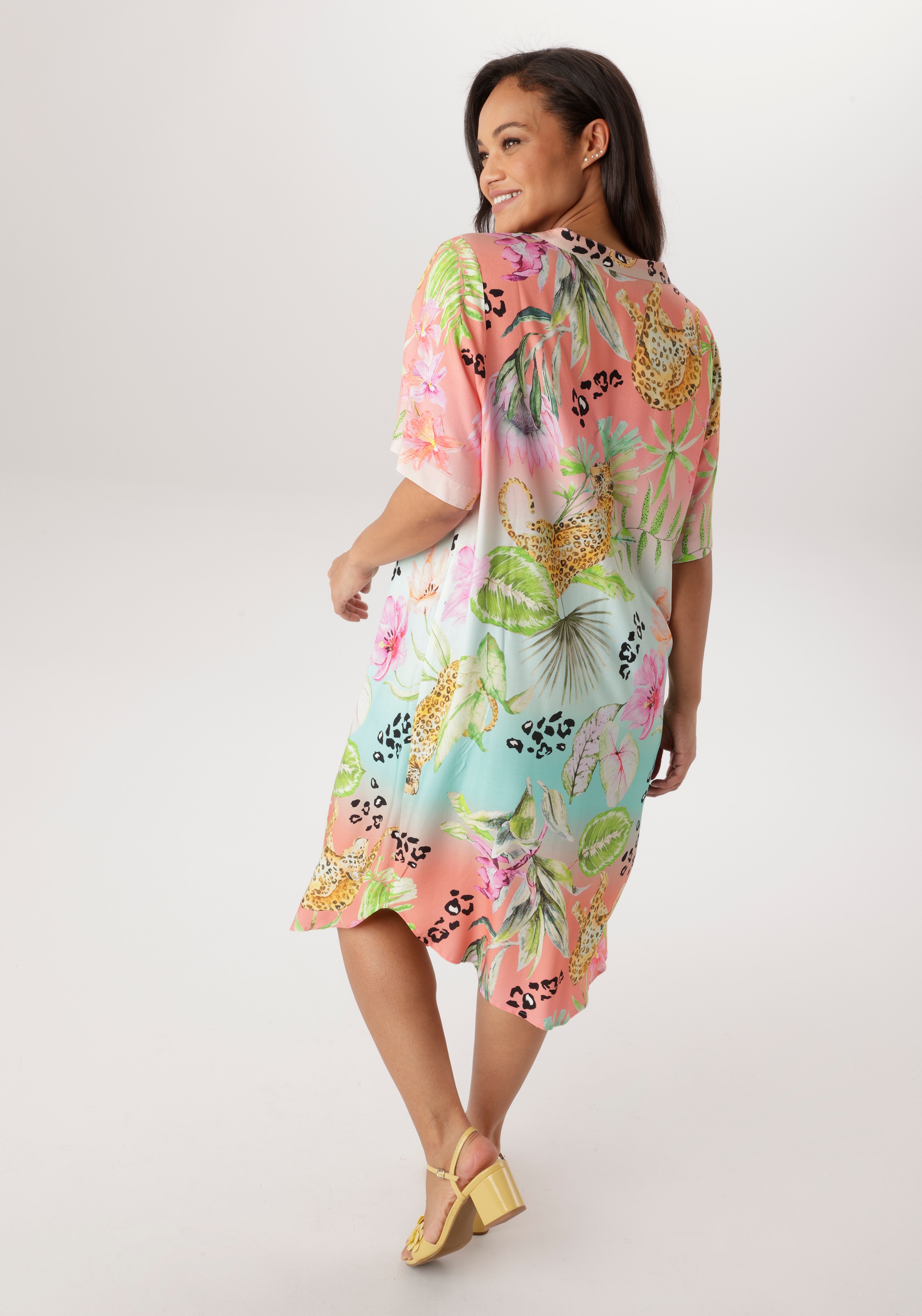 Aniston PLUS Robe chemisier mit farbenfroher Print - NEUE KOLLEKTION