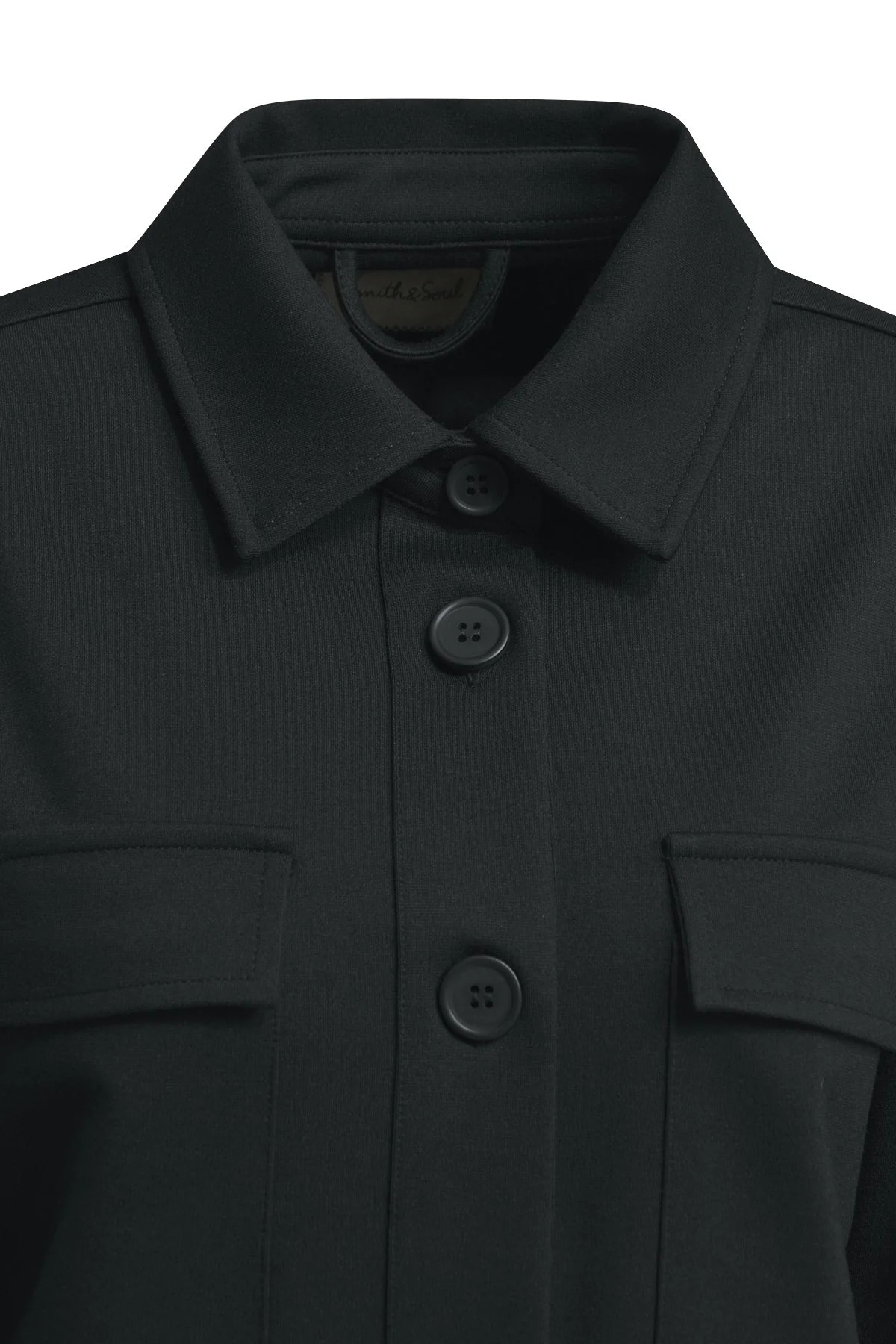 Smith & Soul Veste courte avec poches plaquées, jersey