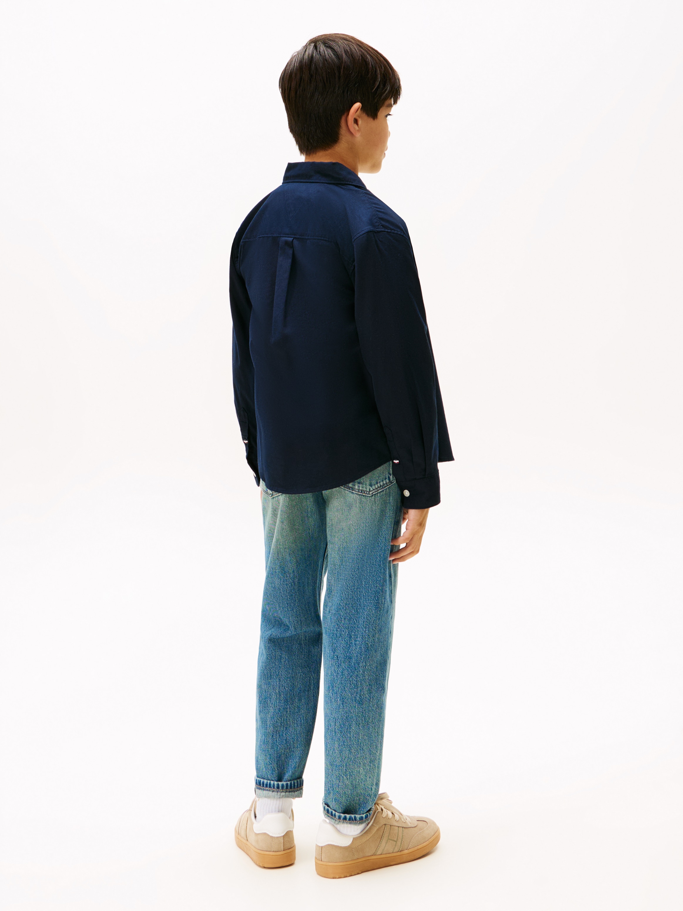 Tommy Hilfiger Chemise à manches longues Kinder bis 16 Jahre mit Button-Down-Kragen