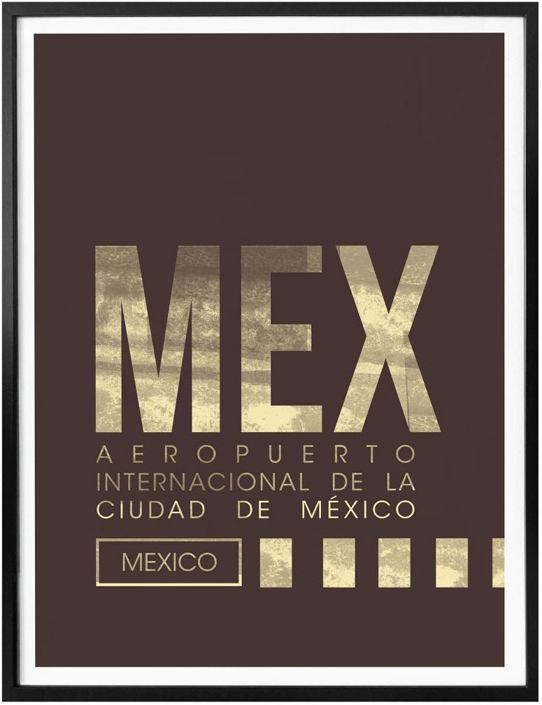 Flughafen, kaufen Poster günstig Poster, Wandbild, Flughafen Bild, Wandposter City«, St.), (1 »Wandbild Wall-Art Mexico MEX