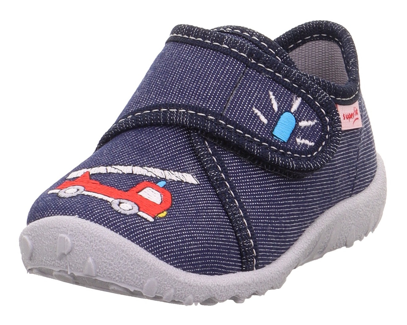 Image of Superfit Hausschuh "SPOTTY WMS: mittel" Kindergartenschuh mit buntem Muster, Grössenschablone zum Download