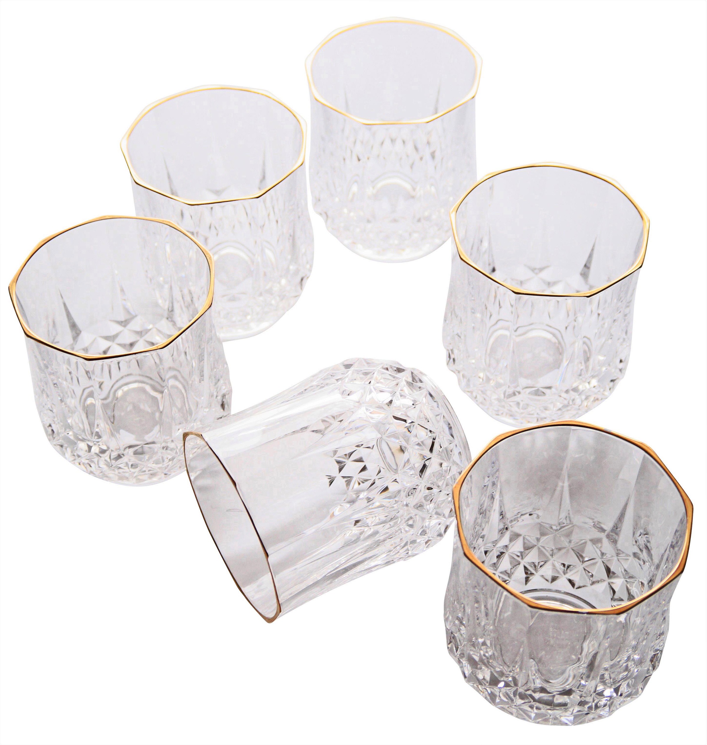 Whiskyglas "Goldfarbenen Line" (6-tlg.)