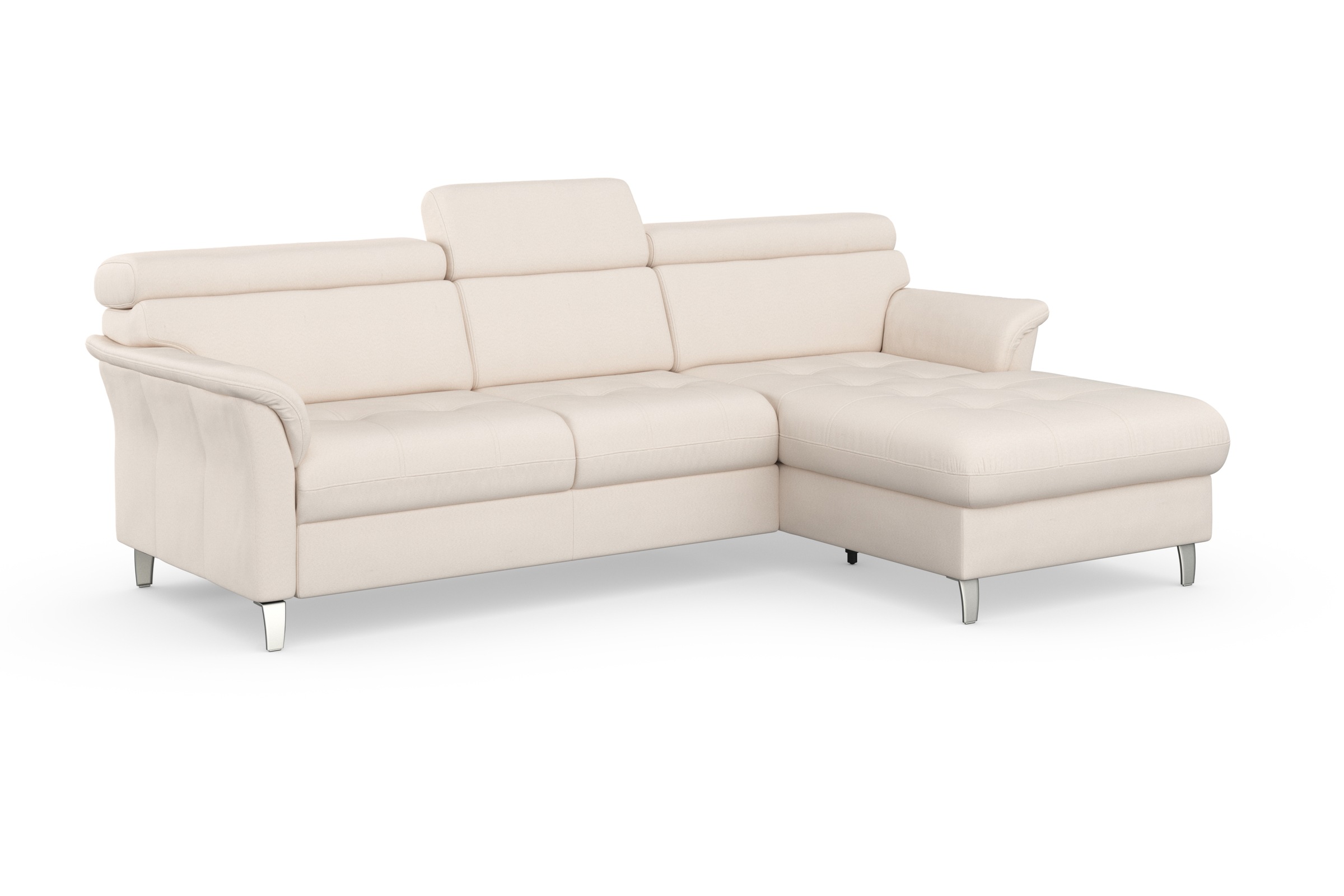 sit&more Ecksofa »Marano L-Form« inklusive Kopfteilverstellung, wahlweise mit Bettfunktion, Bettkasten