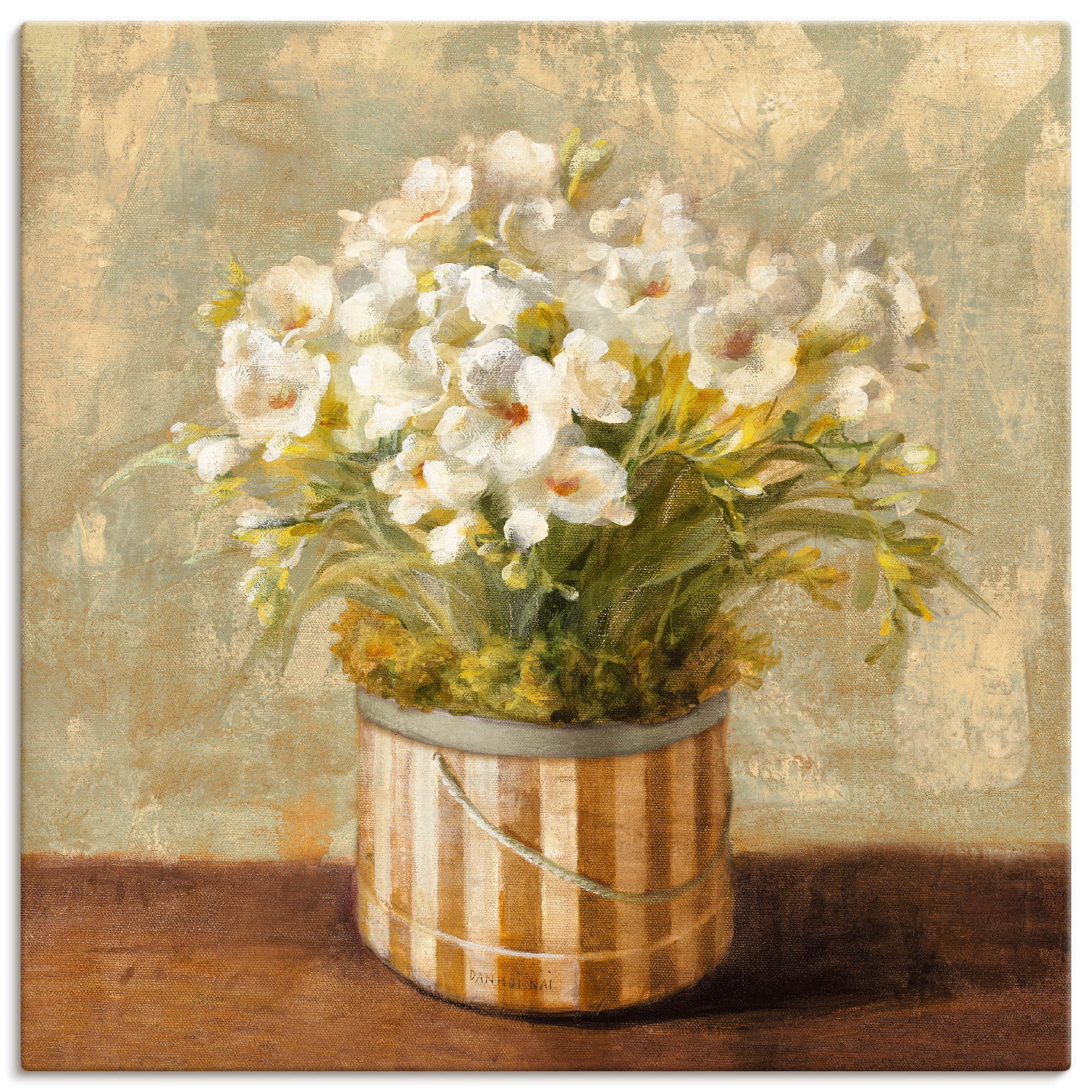 Image of Artland Wandbild »Fresien«, Blumen, (1 St.), in vielen Grössen & Produktarten -Leinwandbild, Poster, Wandaufkleber / Wandtattoo auch für Badezimmer geeignet bei Ackermann Versand Schweiz