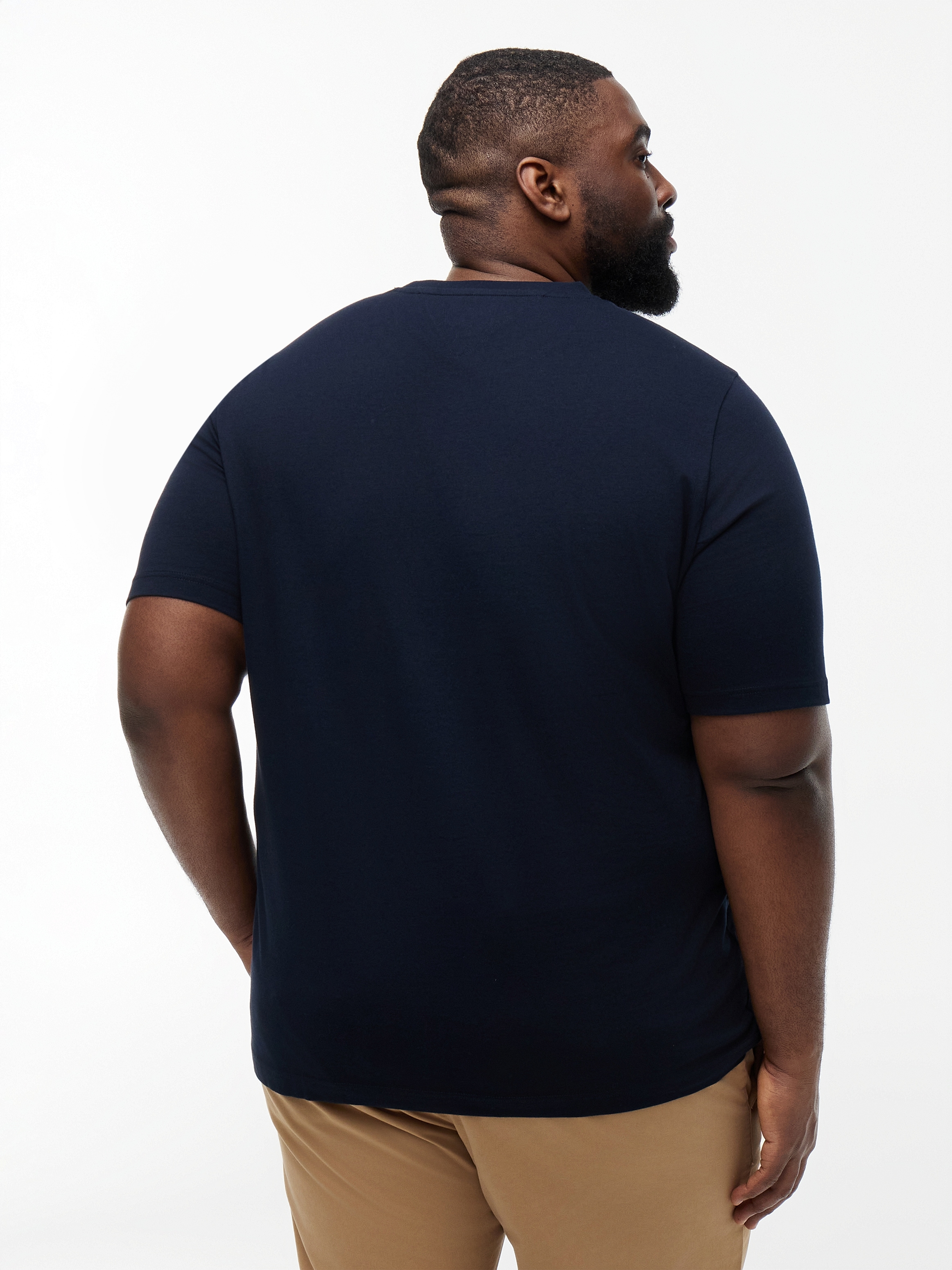 Tommy Hilfiger Big & Tall T-Shirt »BT-SCRIPT STACK« Grosse Grössen, aus Jersey mit Logo