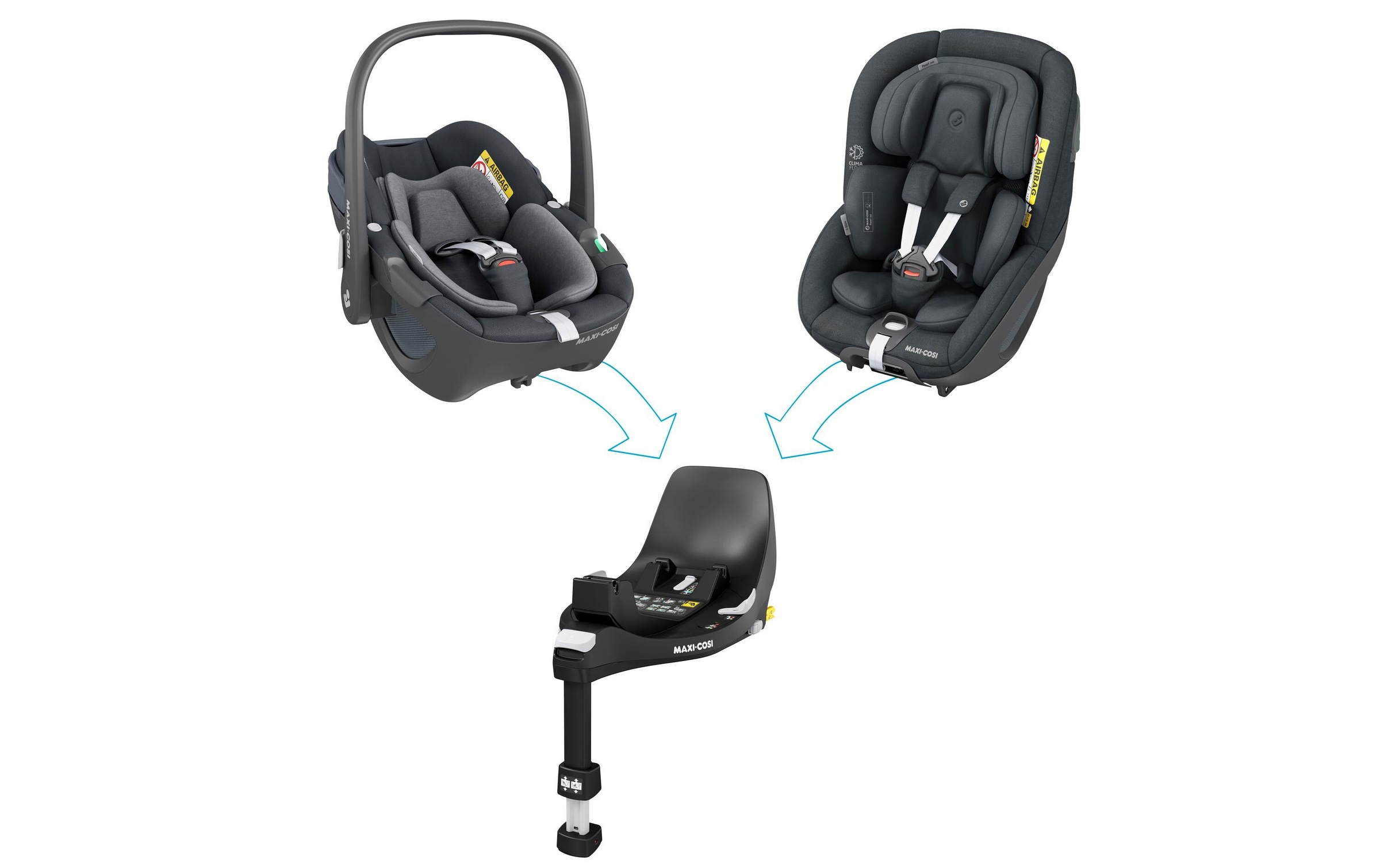 Maxi-Cosi Autokindersitz »FamilyFix 360 Essential Grey«