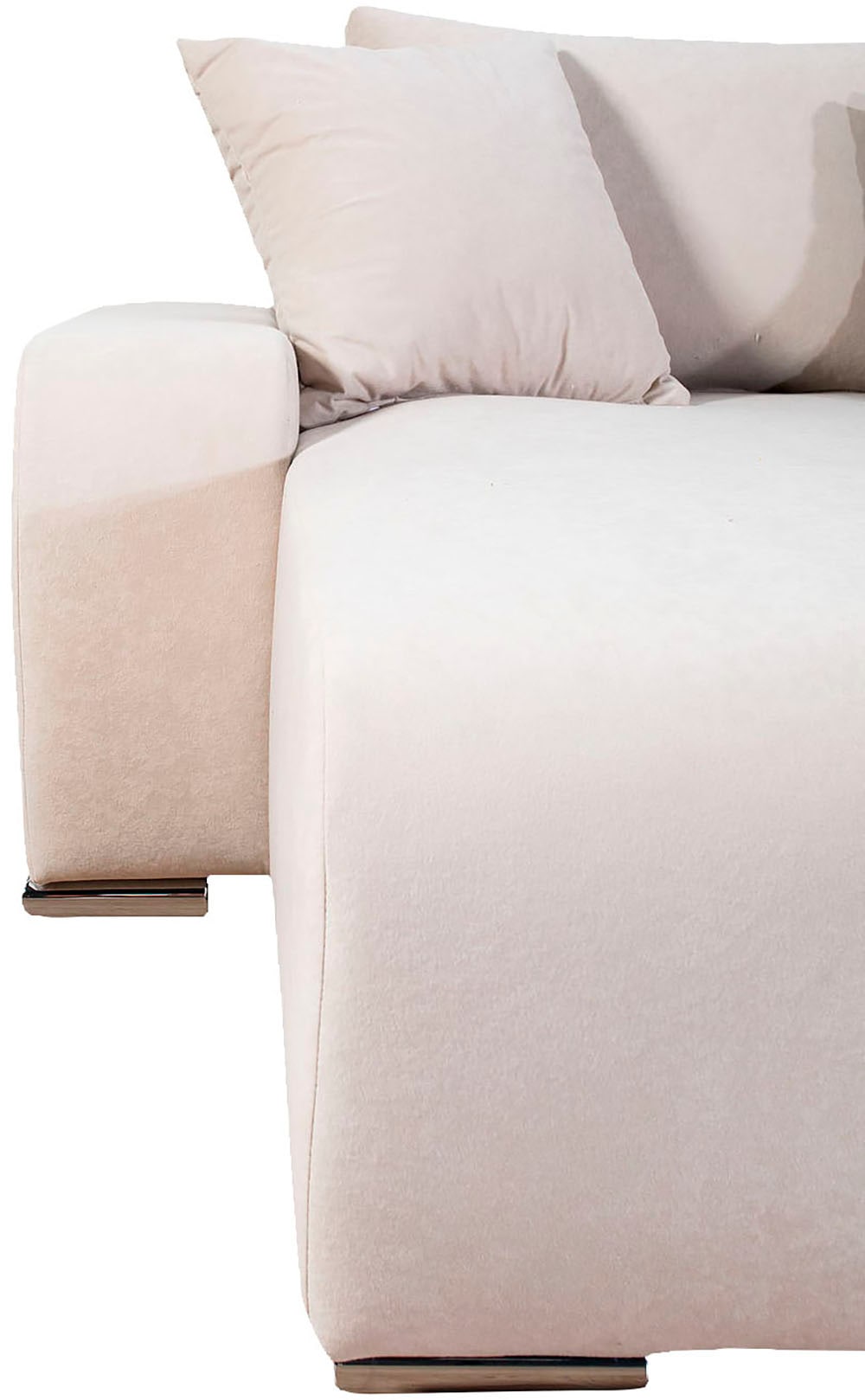COLLECTION AB Wohnlandschaft »Paola U-Form, B: 314 cm« Bettfunktion, Bettkasten & 4 Zierkissen, Federkern