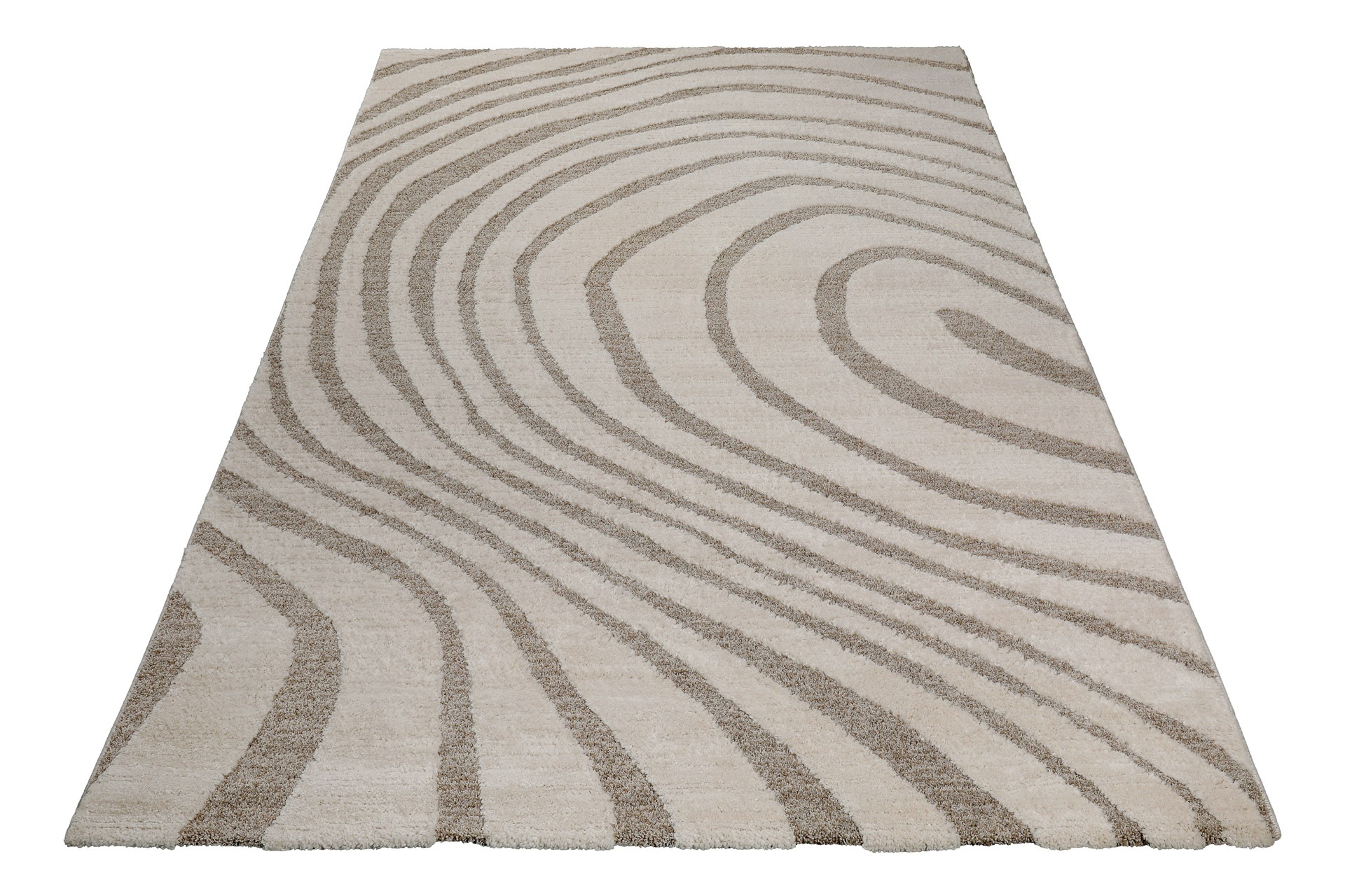 Image of Wecon home Teppich "Björn" rechteckig 18 mm Höhe Gewebt, Hoch-Tief, pflegeleicht, Wellen-Muster, Scandi, Wohnzimmer