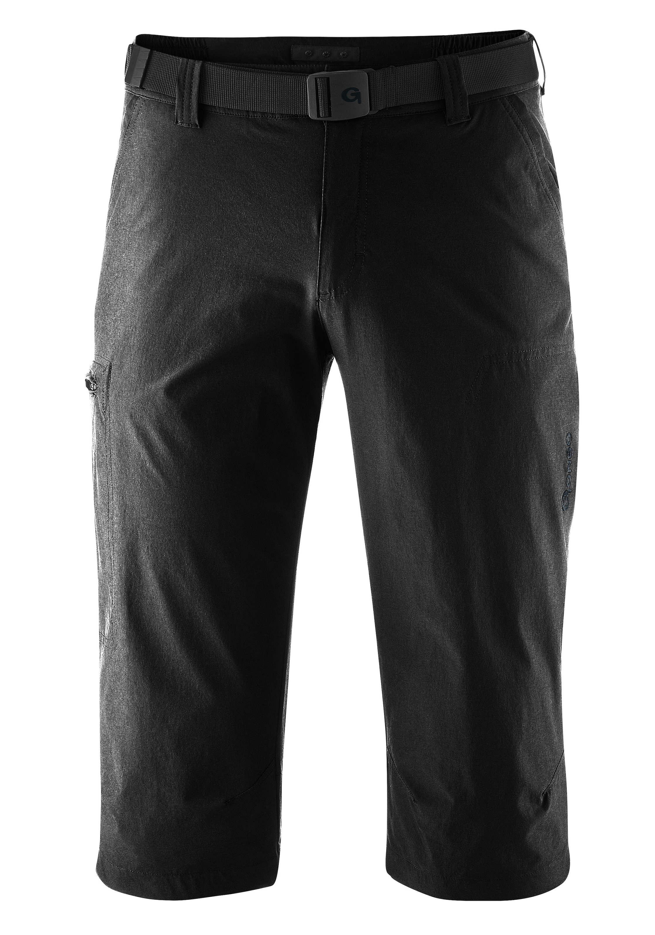 Image of Gonso Fahrradhose "Porto" Herren 3/4 Radhose, Innenhose mit Sitzpolster, Bund inkl. Gürtel
