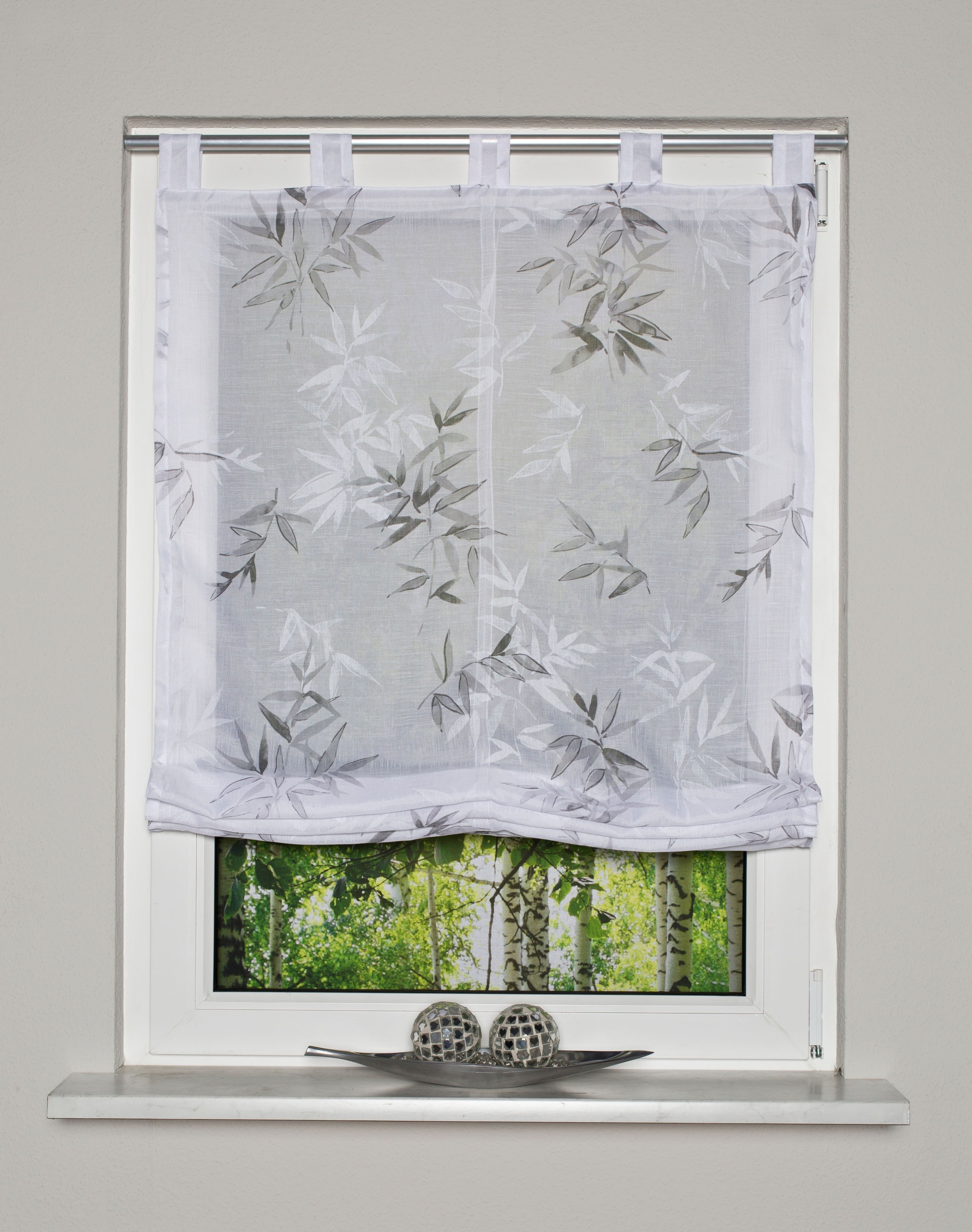 Image of HOME WOHNIDEEN Raffrollo »LYSA«, mit Schlaufen, halbtransparent bei Ackermann Versand Schweiz