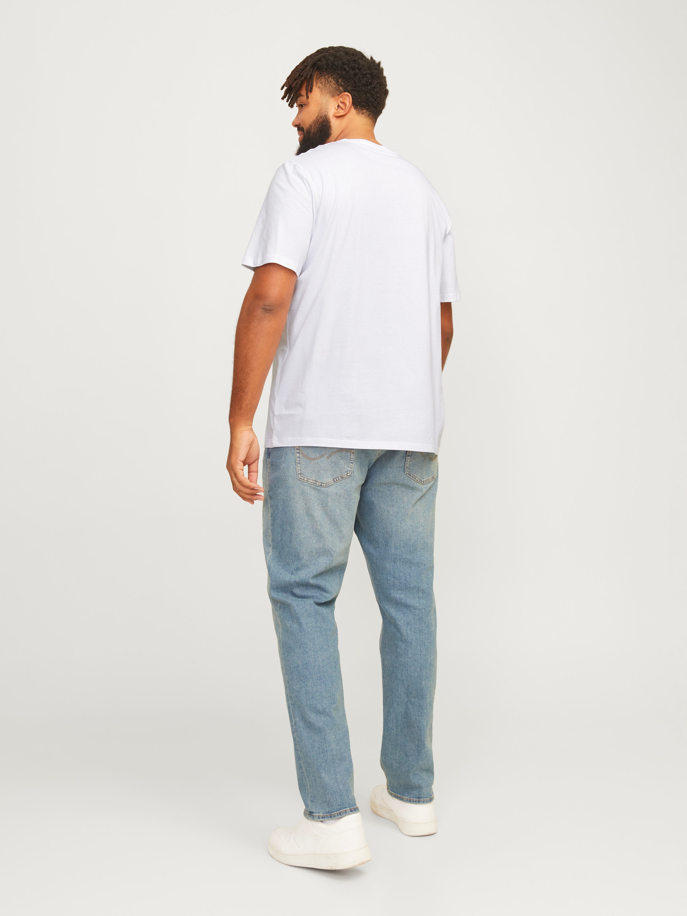 Jack & Jones PlusSize T-Shirt »JJELOGO TEE SS O-NECK 2 COL AW24 S PLS«, mit Frontprint