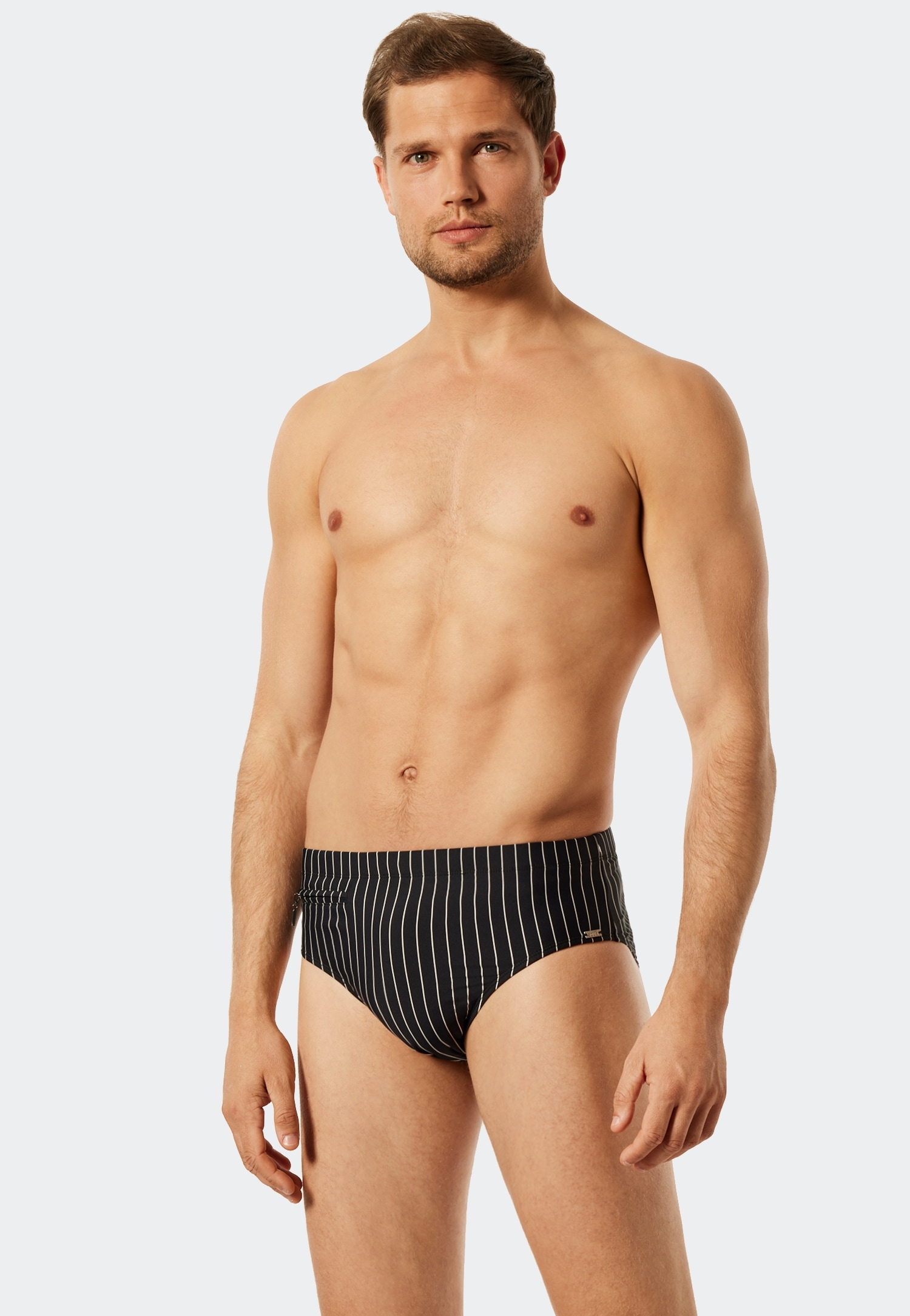 Image of Schiesser Badeslip "Nautical Casual" mit weissen Streifen
