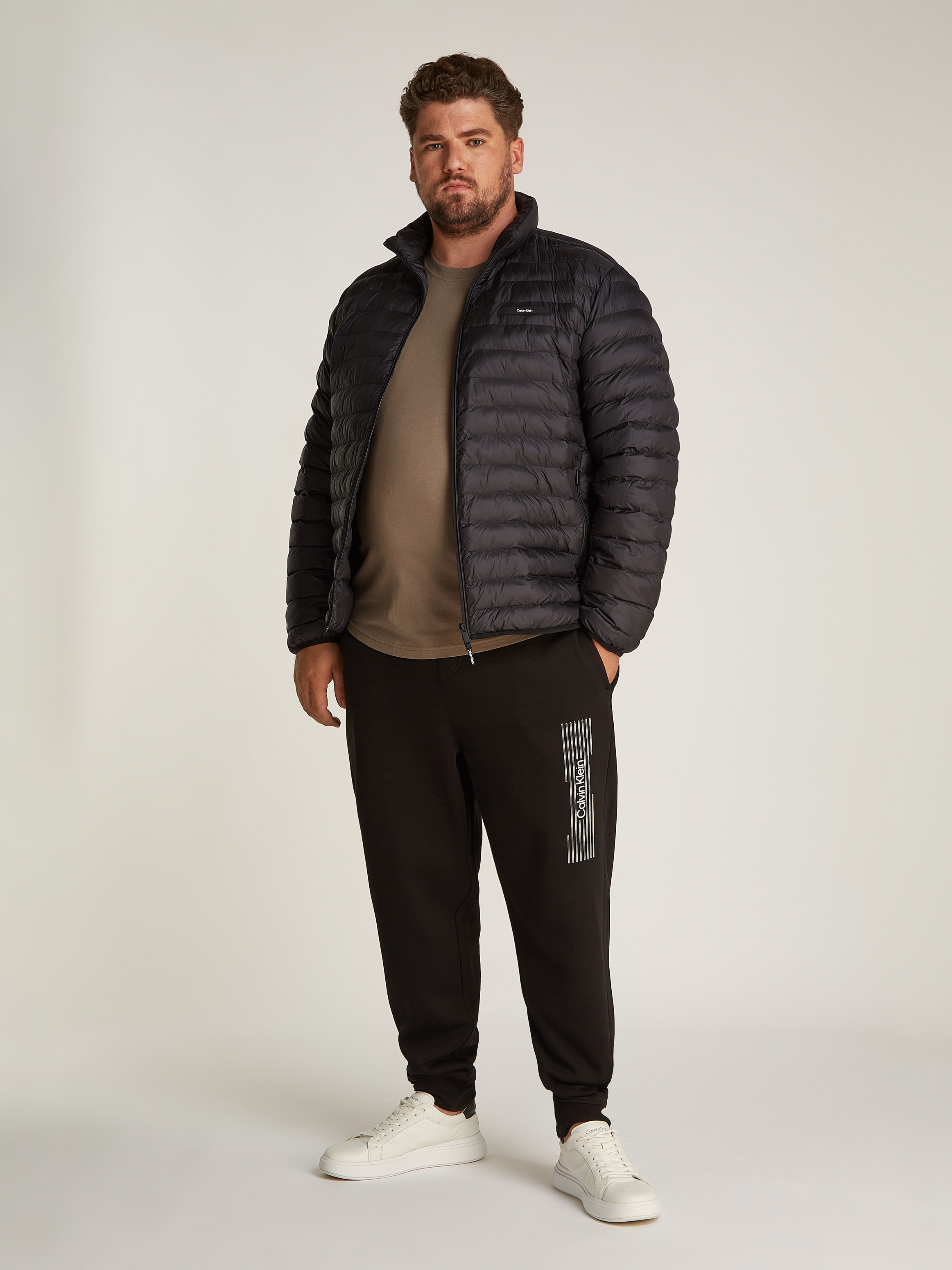 Calvin Klein Big&Tall Steppjacke »BT_LW QUILT JACKET«, in Grossen Grössen mit Logopatch
