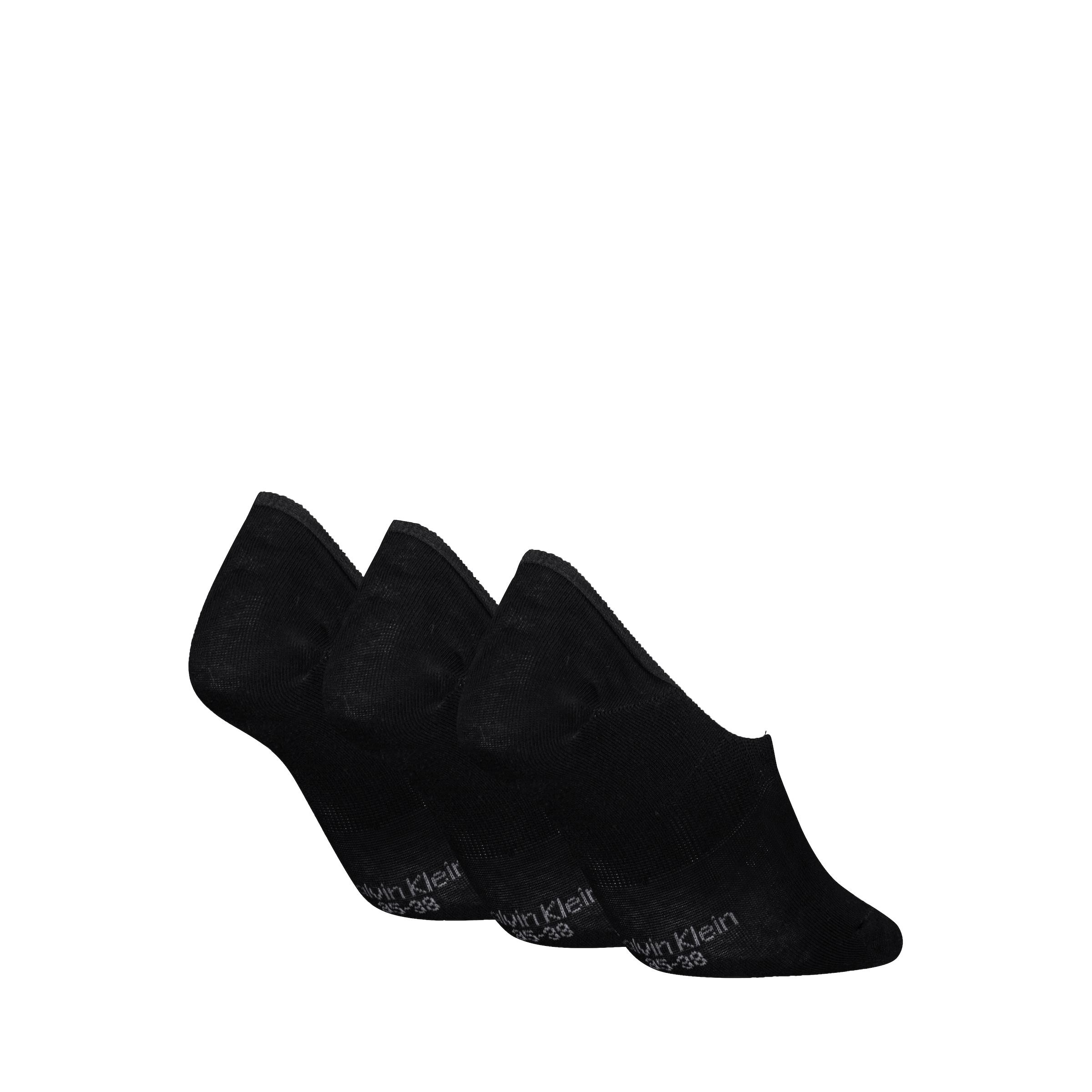 Calvin Klein Chaussons »CK WOMEN FOOTIE MC« 3 Paar,  Antirutsch Noppen im Fersenbereich, Cotton-Mix, elastisch