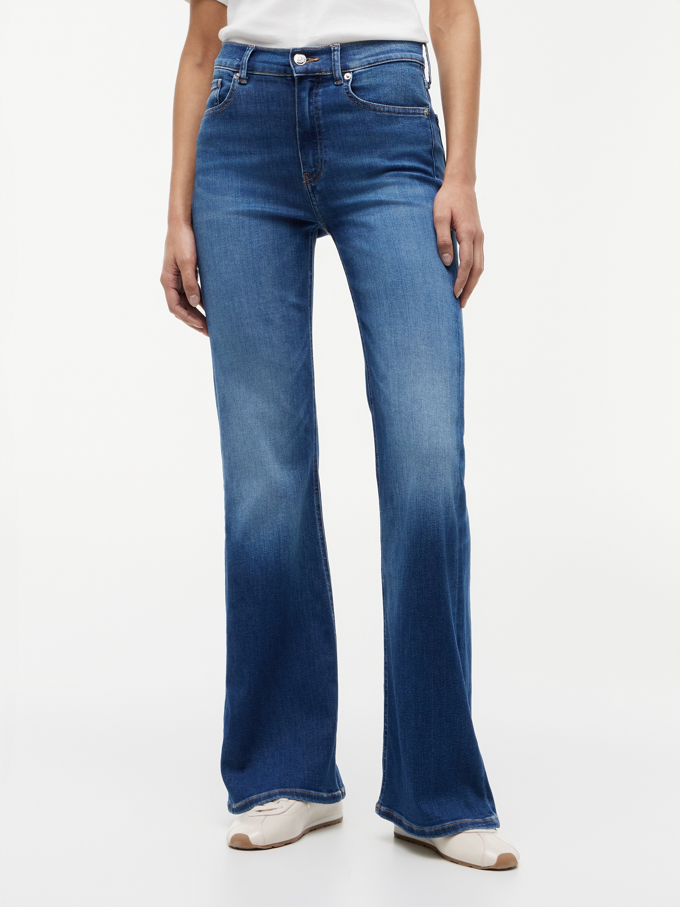 Image of Tommy Hilfiger Bootcut-Jeans "FLARE KATY RW" Baumwollmischung, Stretch, in ausgestellter Form