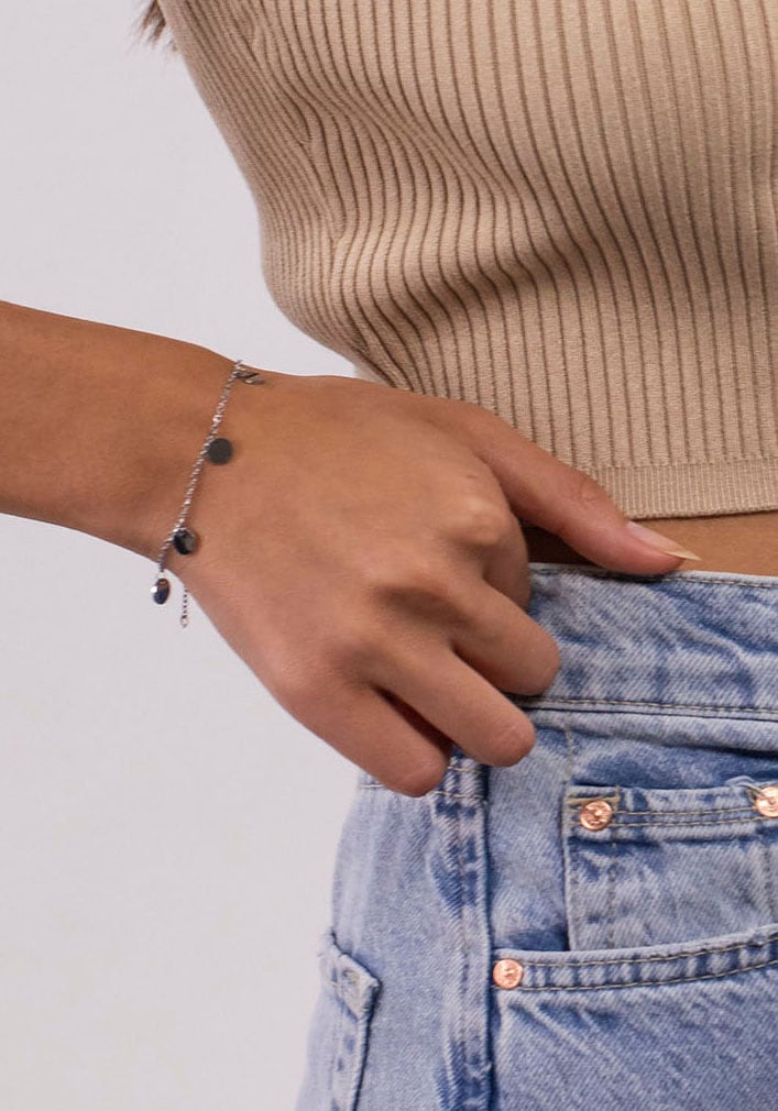 Purelei Armband »Schmuck Geschenk Kalea, Plättchen, Kreis, rund, Bracelet-Kalea«