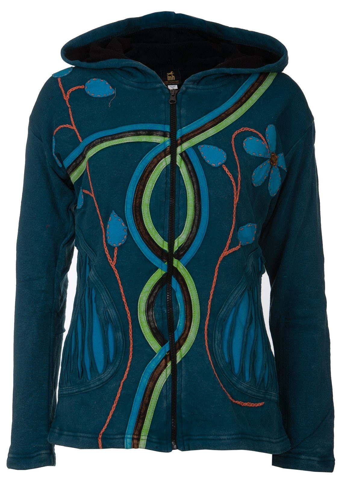 Fleecejacke »Multicolor NUNAVUT BLUE FLOWER POWER«