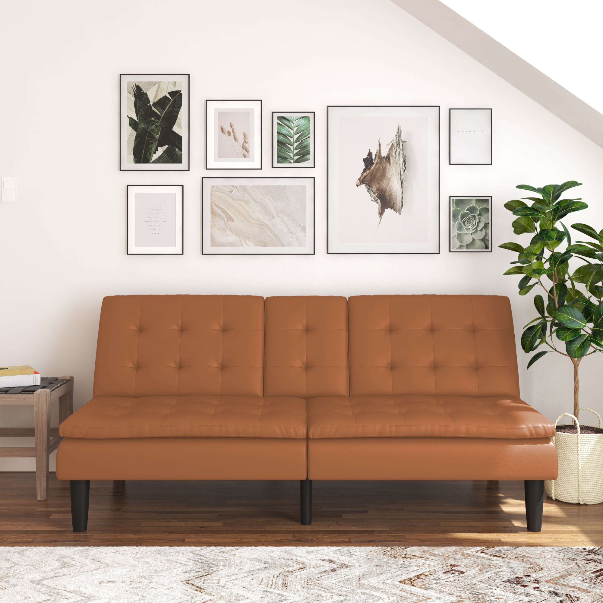 Image of Dorel Home Schlafsofa "MAINE, Kinosofa mit Relax- und Bettfunktion, 2 Getränkehalter," Liegefläche 190 x 110 cm, Webstoff und Kunstleder
