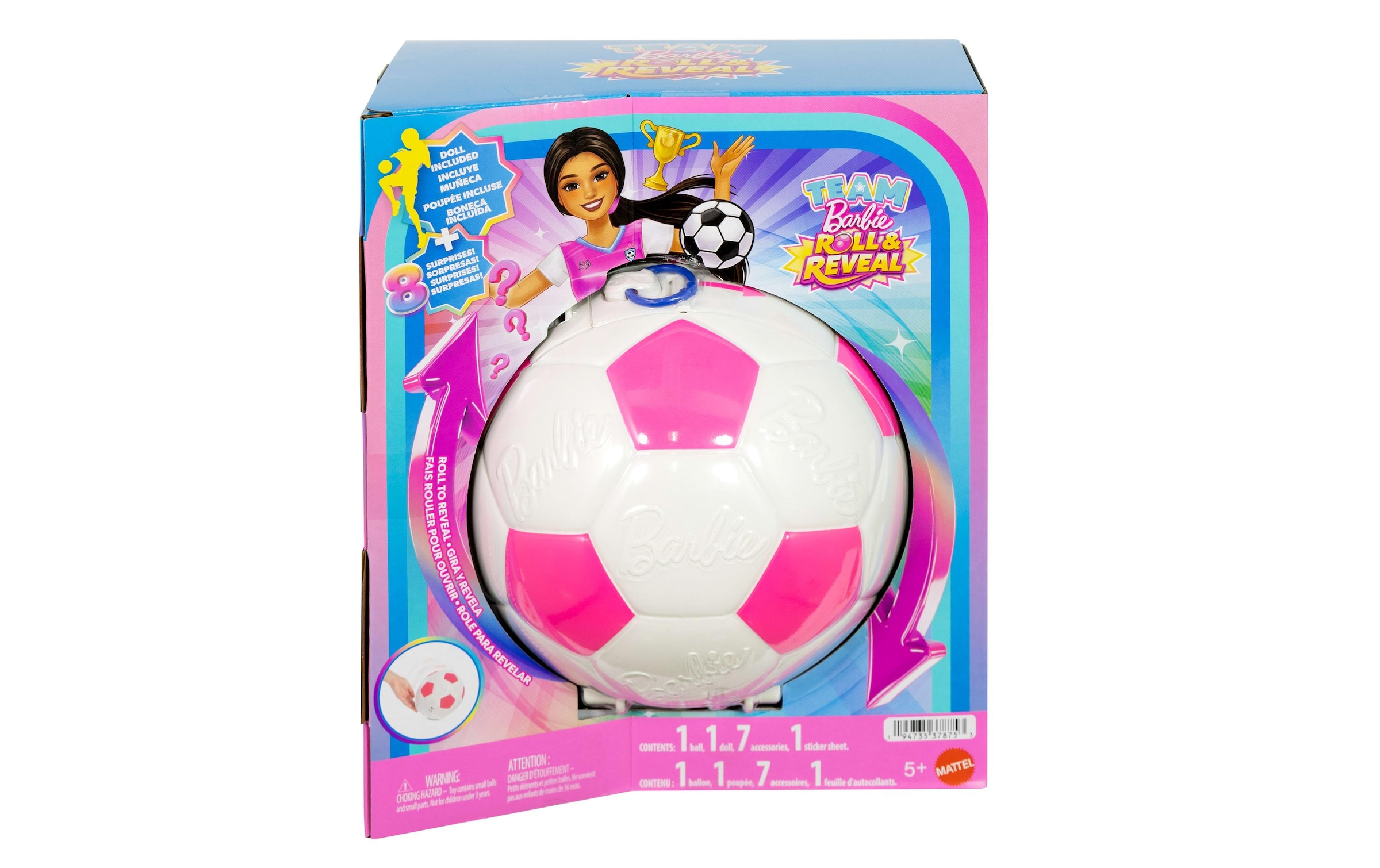 Barbie Poupée à habiller »Team Barbie Roll & Reveal, Barbie«