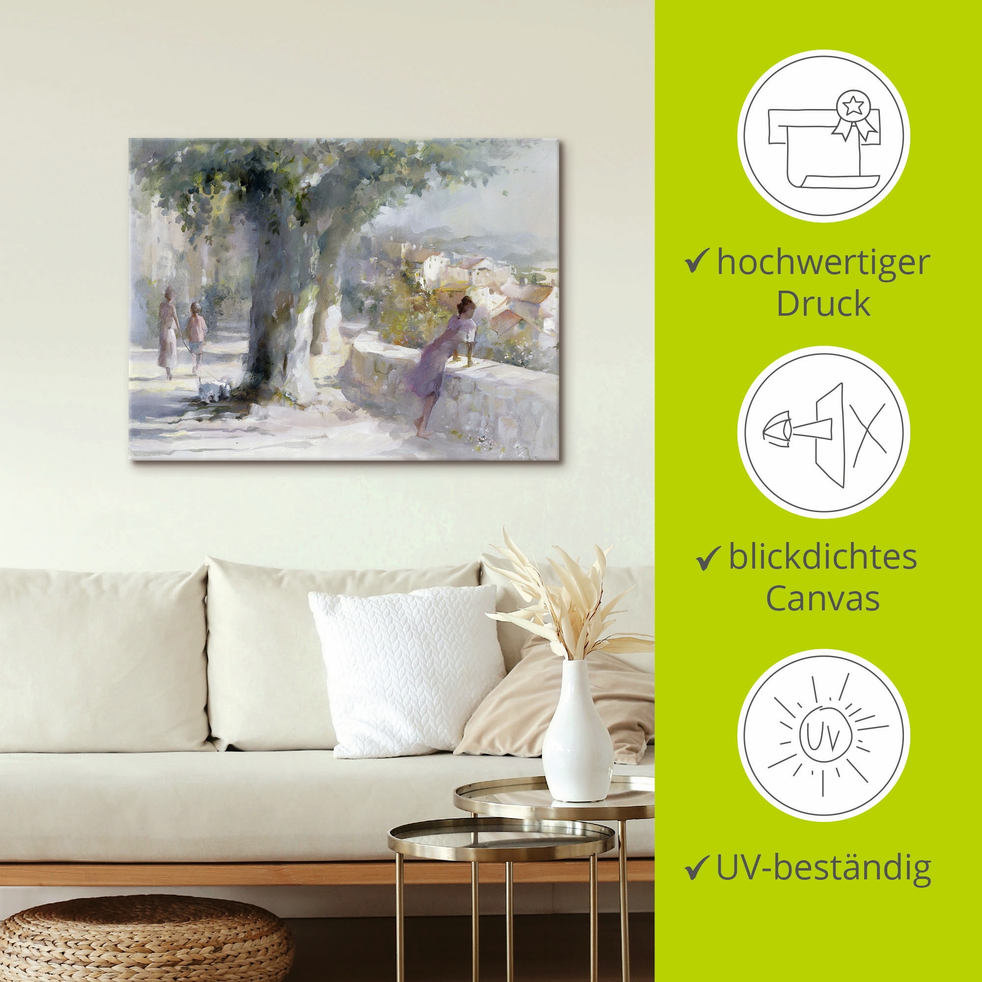 Artland Wandbild »Flüsternder Wind«, Gruppen & Familien, (1 St.), als Leinwandbild, Poster in verschied. Grössen