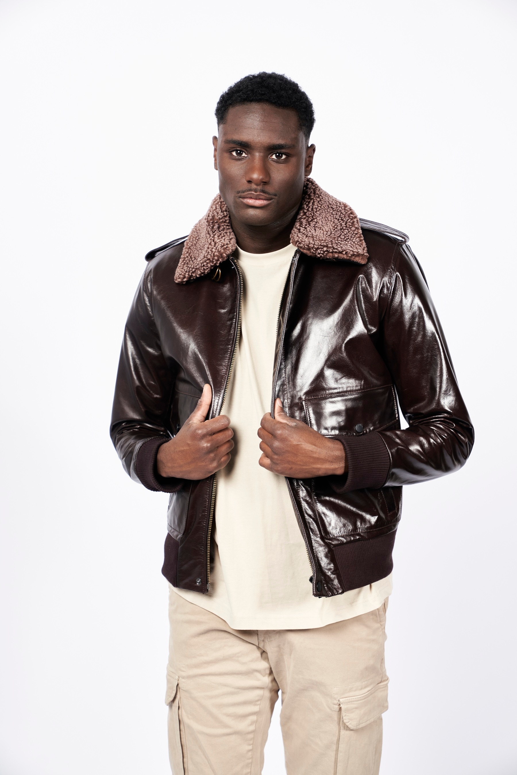 Image of Freaky Nation Lederjacke "Mr. Gloss-FN"