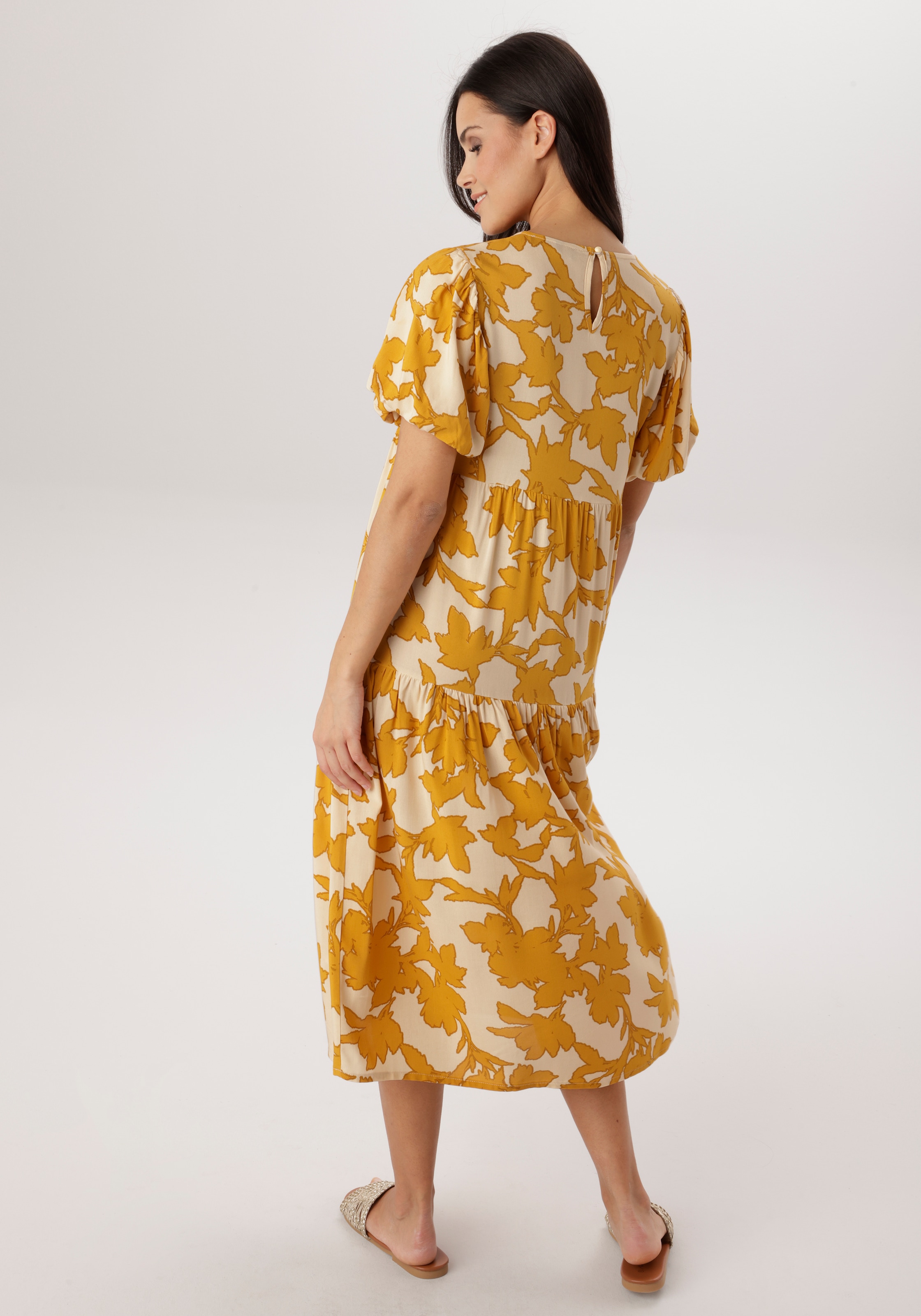 Aniston SELECTED Sommerkleid mit fantasievollem Druck in Sommerfarben - NEUE KOLLEKTION