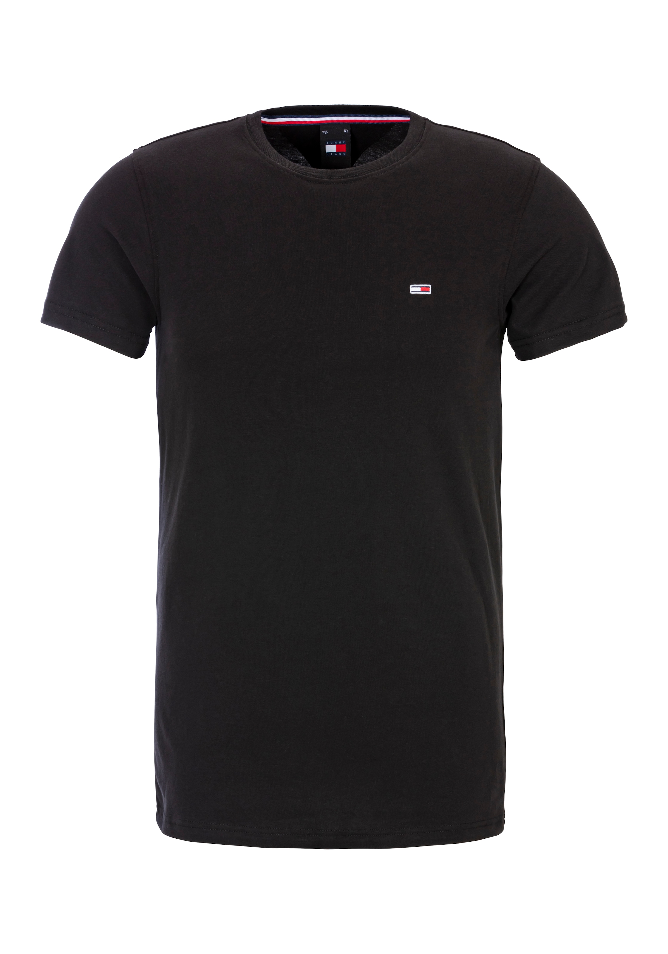 Tommy Jeans Plus T-Shirt »TJM XSLIM 2PACK JERSEY TEE EXT«, (Packung, 2 tlg.), Markenstickerei