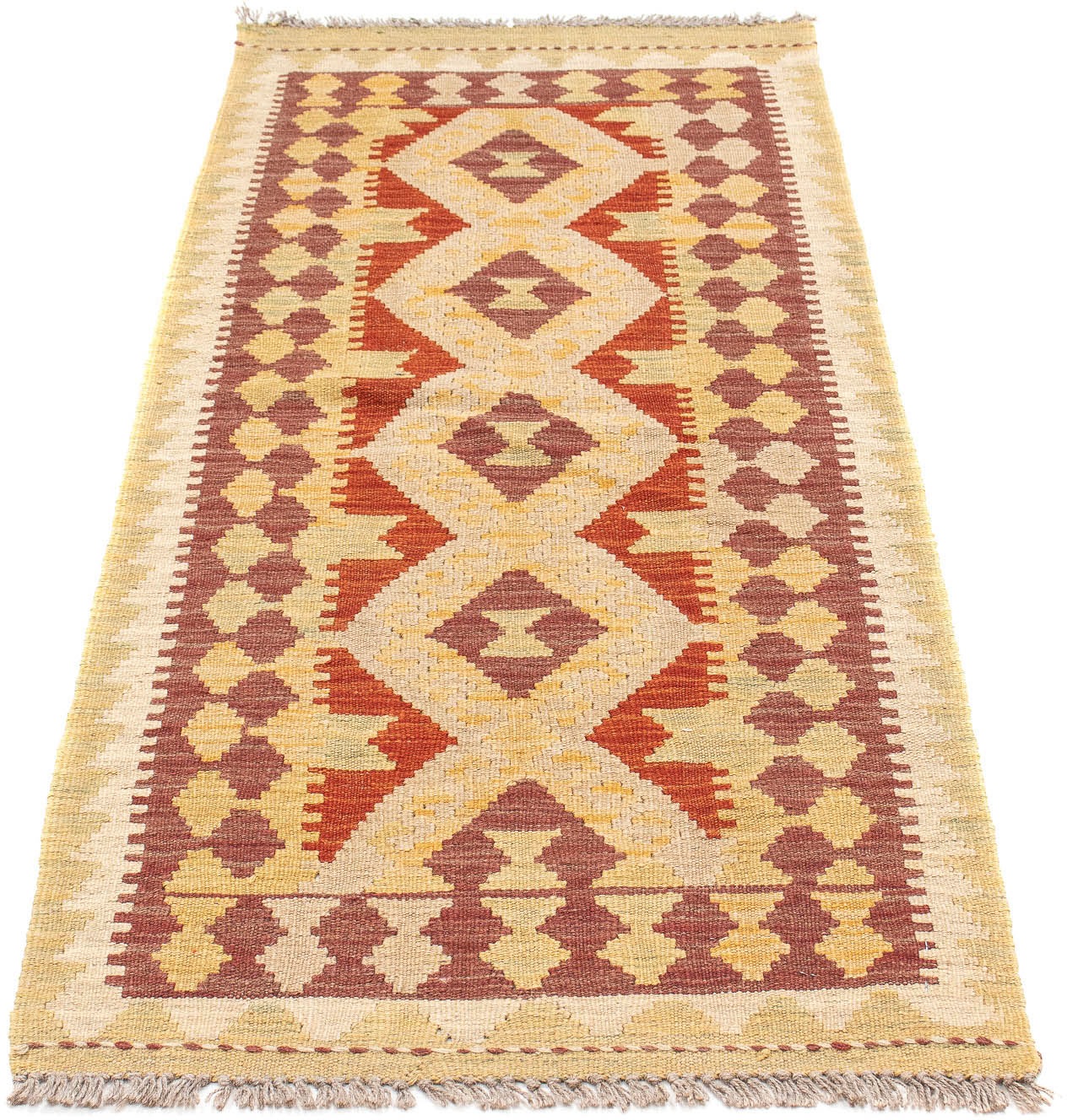 Image of morgenland Läufer »Kelim Maimene Durchgemustert 200 x 62 cm«, rechteckig, 0,5 mm Höhe, Wendeteppich bei Ackermann Versand Schweiz