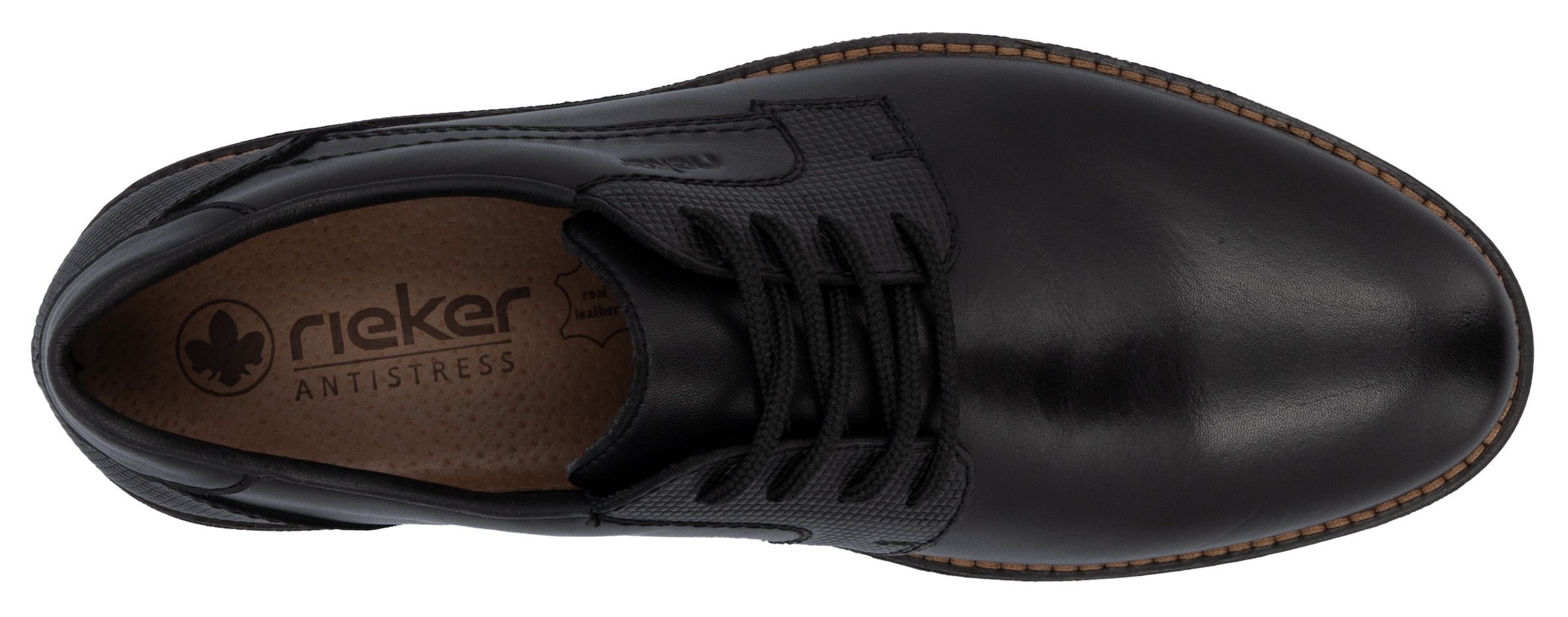 Rieker Chaussure à lacets  mit dezentem Logoschriftzug, Freizeitschuh, Halbschuh, Schnürschuh