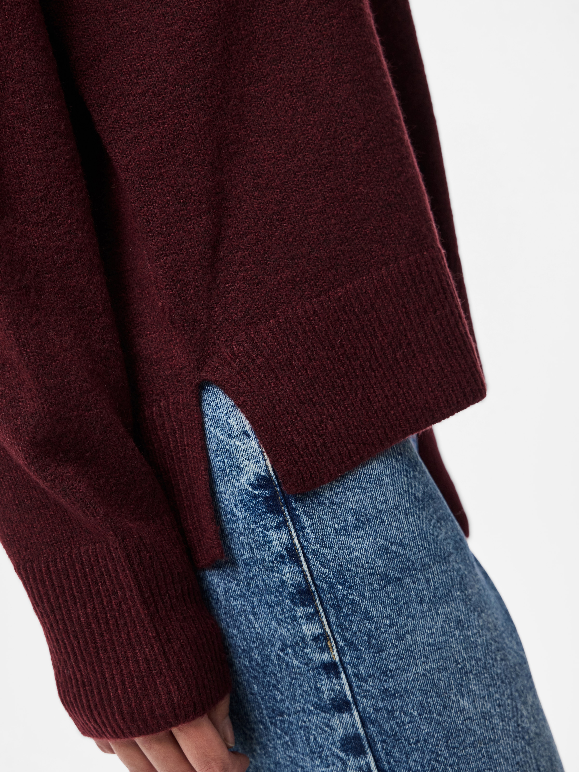 pieces Pull en tricot »PCMALOU LS O-NECK CUTLINE KNIT NOOS BC«