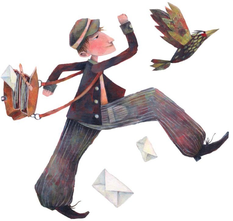 Image of Wall-Art Wandtattoo »Märchenhaft Der Briefträger«, (1 St.) bei Ackermann Versand Schweiz