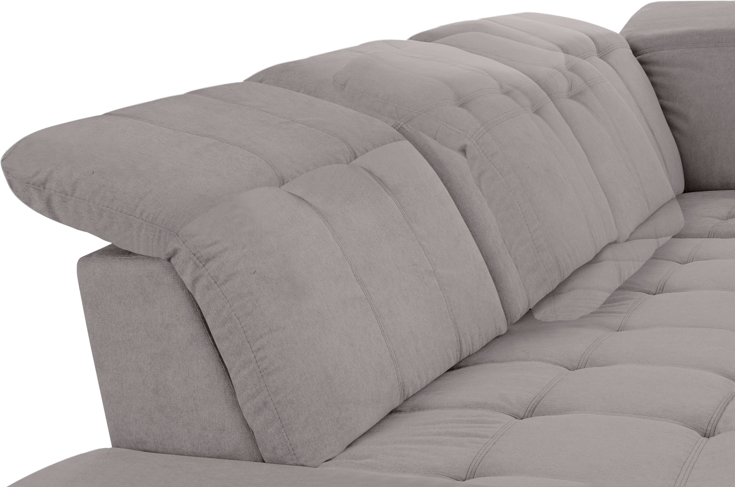 COTTA Ecksofa »Holiday L-Form mit Sitztiefen-, Armteil- und Kopfteilverstellung«, wahlweise mit Bettfunktion & Bettkasten