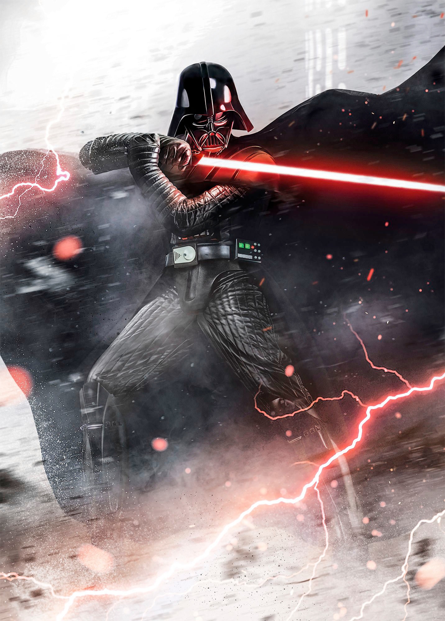 Image of Komar Vliestapete "Digitaldruck Vlies - Star Wars Vader Dark Forces - Grösse 200 x 280 cm" bedruckt glatt Kinderzimmer