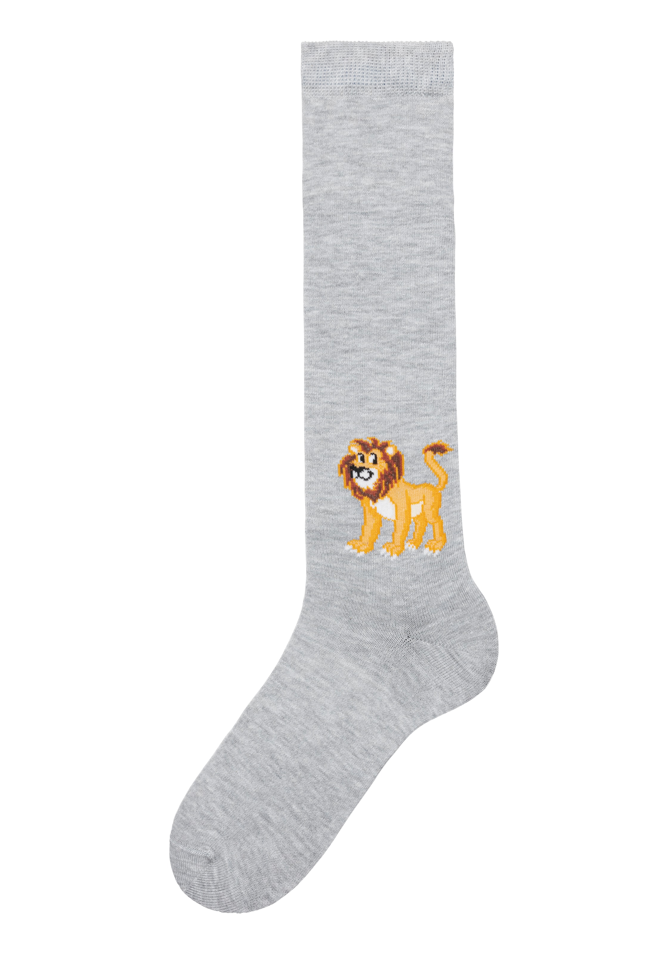H.I.S Kniestrümpfe, (Packung, 5 Paar), mit eingestricktem Moriv